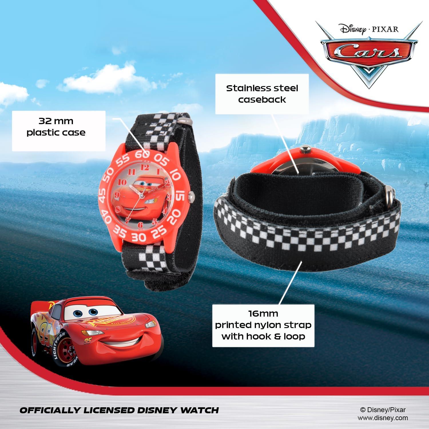 Reloj Analógico de Cuarzo Disney Cars para Niños 32mm