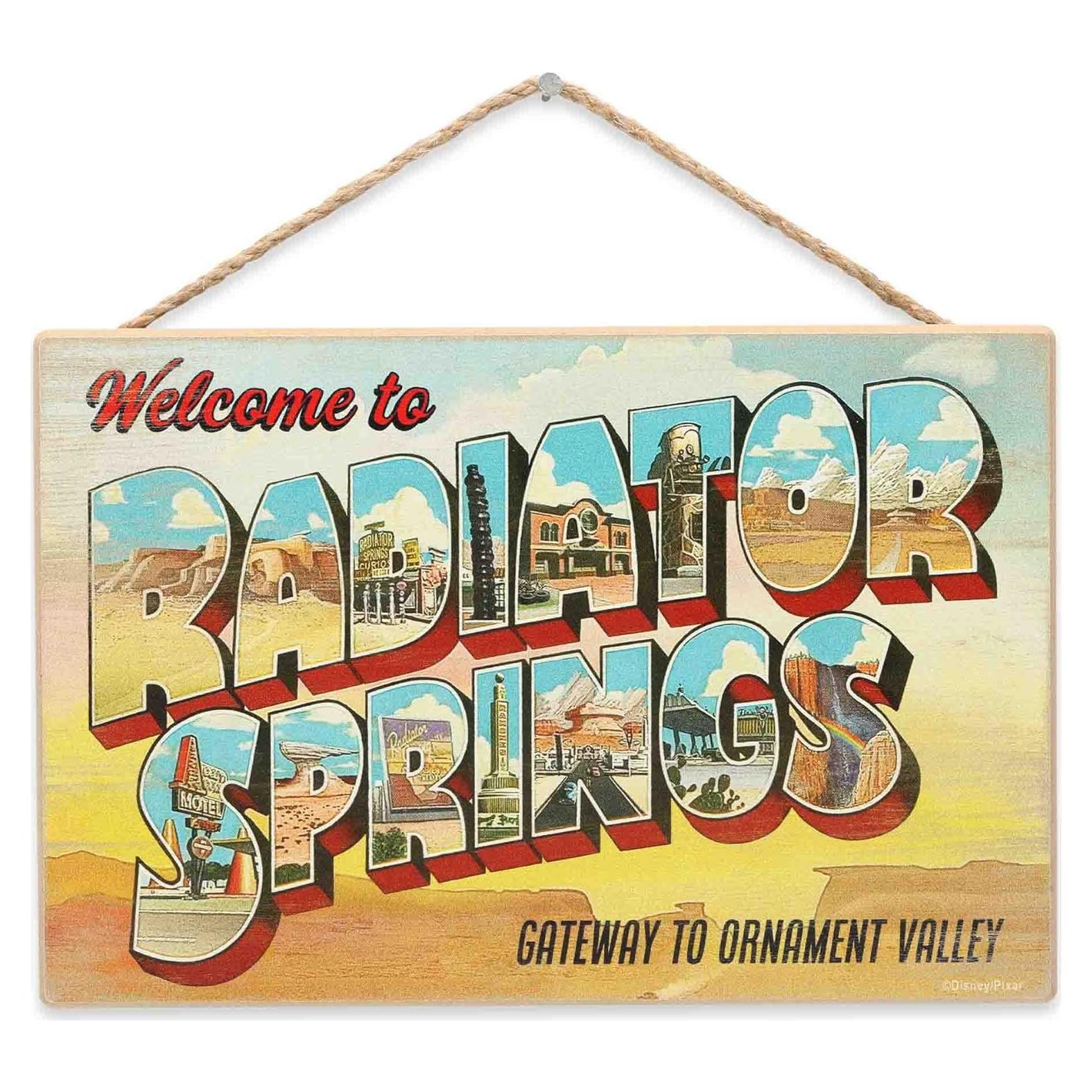 Decoración de Pared Disney Pixar Cars Radiator Springs 21x14 cm