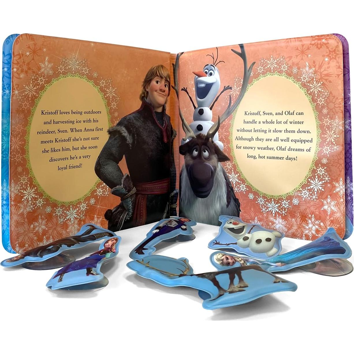 Disney Frozen Bath Time Books - Activity Books for kids, Bath book, 6 Padded suction cups, 1 Mesh bag
