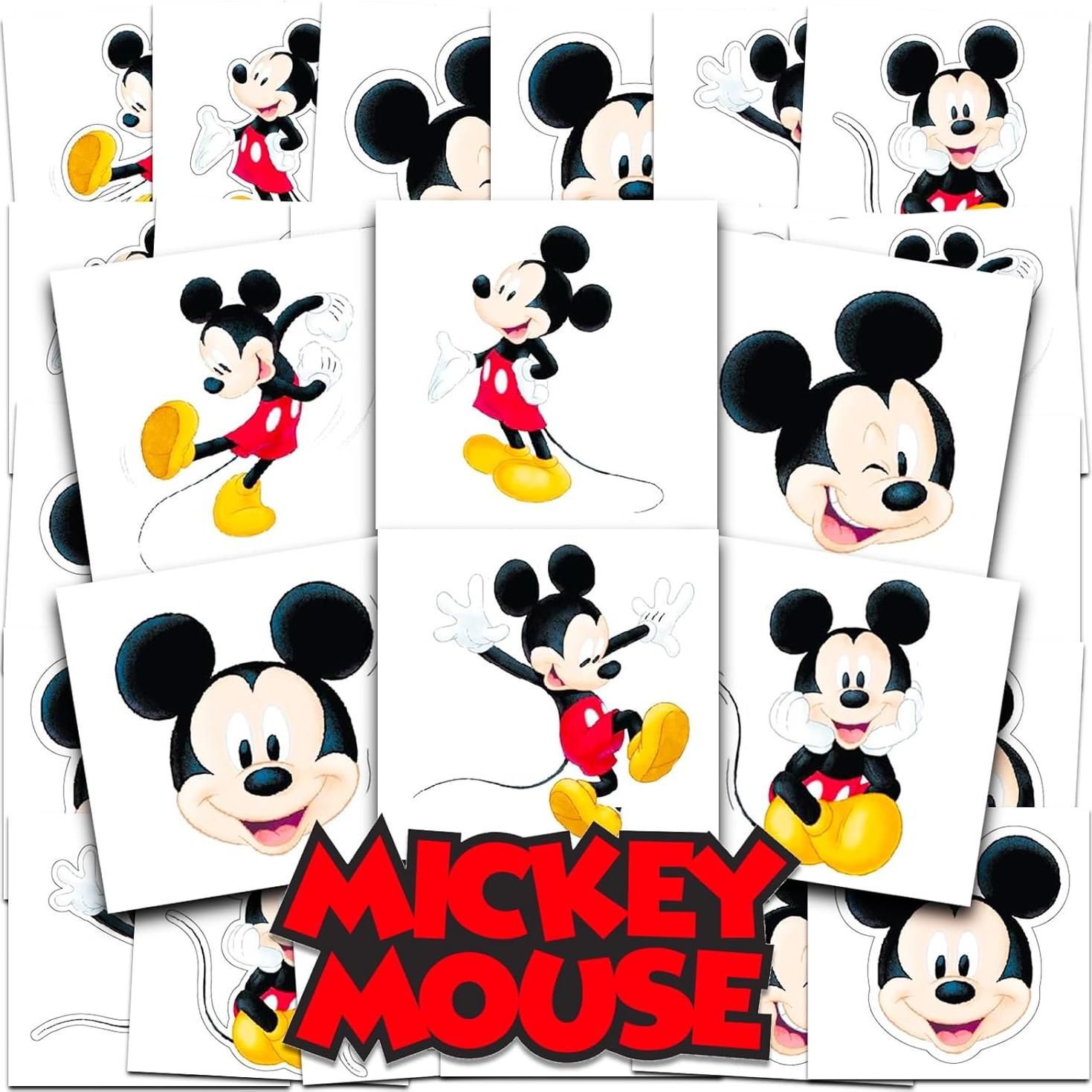 Paquete de 72 Tatuajes Temporales Mickey Mouse Crenstone 5.08 cm