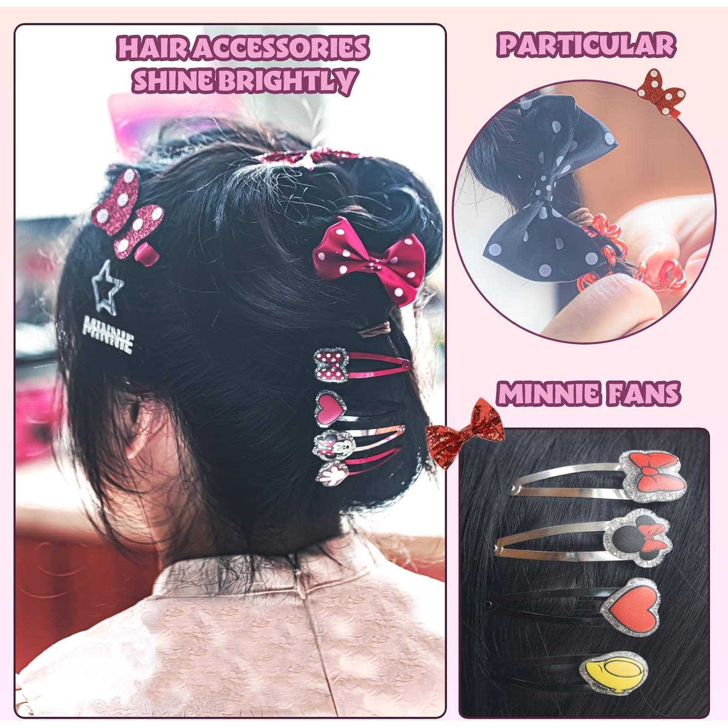 Conjunto de Accesorios para el Cabello Townley Girl Minnie Mouse 22 Piezas