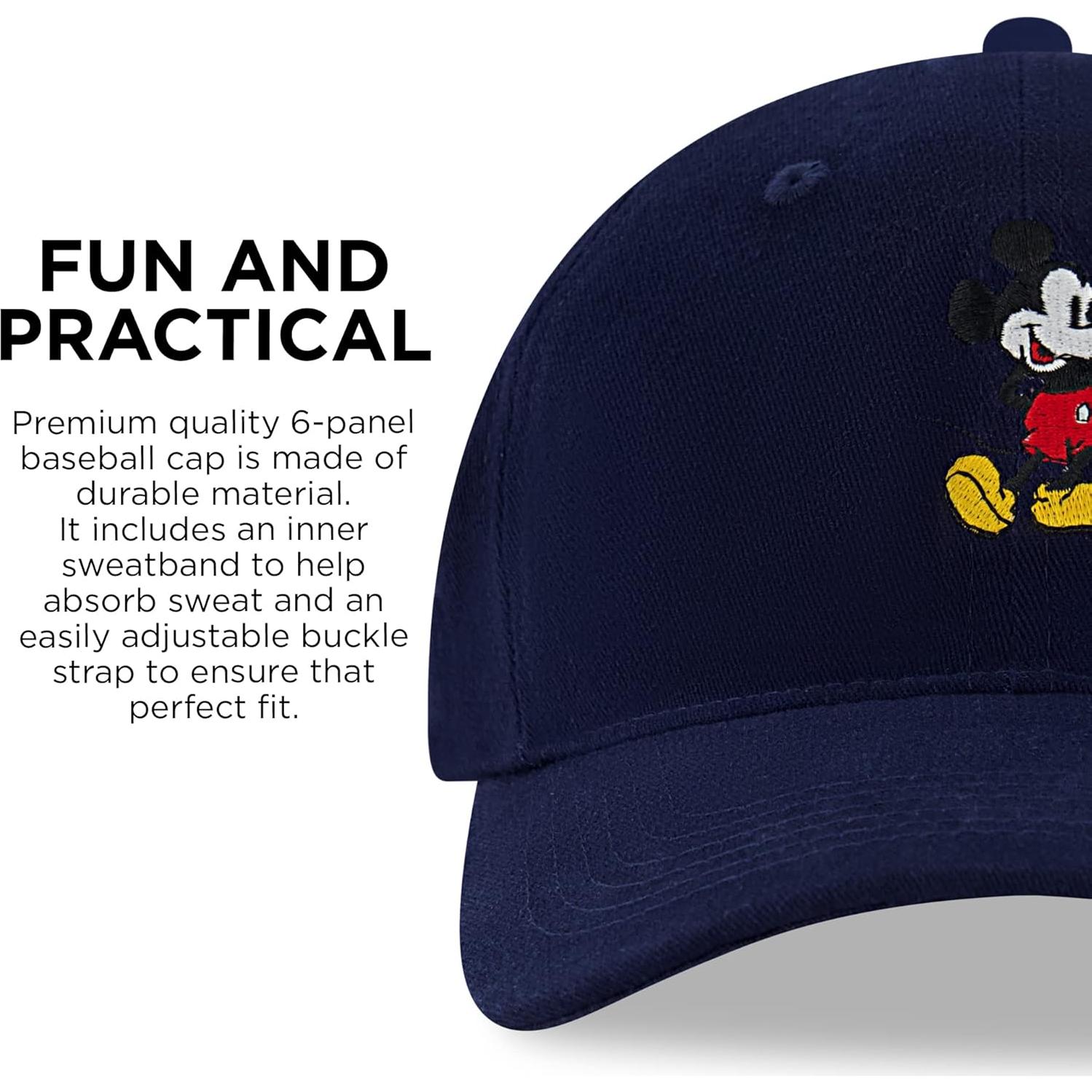 Gorra de béisbol ajustable Disney Mickey Mouse para hombres