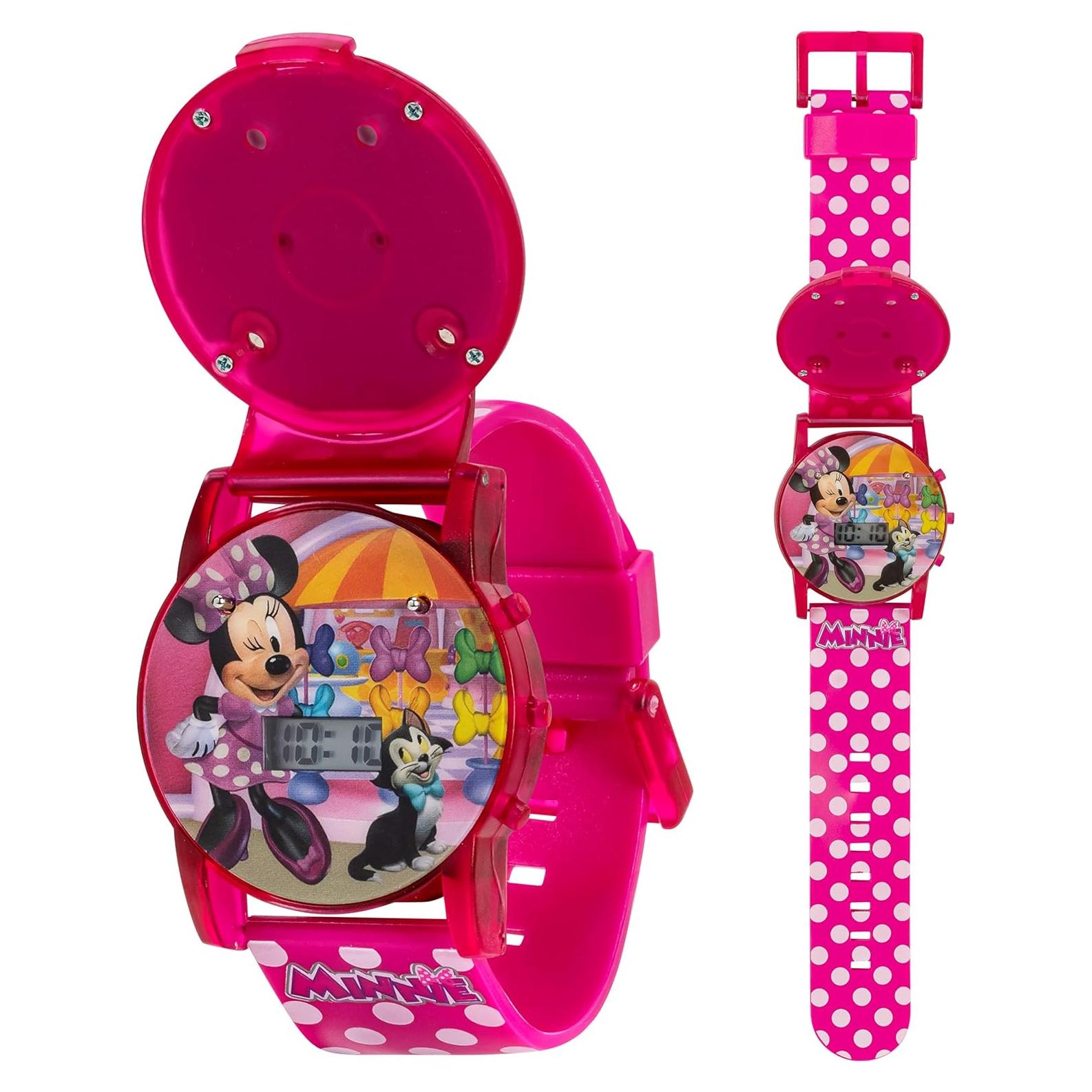 Reloj Musical Interactivo Minnie Mouse para Niñas 32mm Rosa