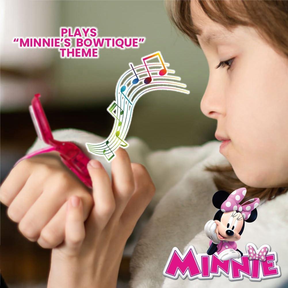 Reloj Musical Interactivo Minnie Mouse para Niñas 32mm Rosa