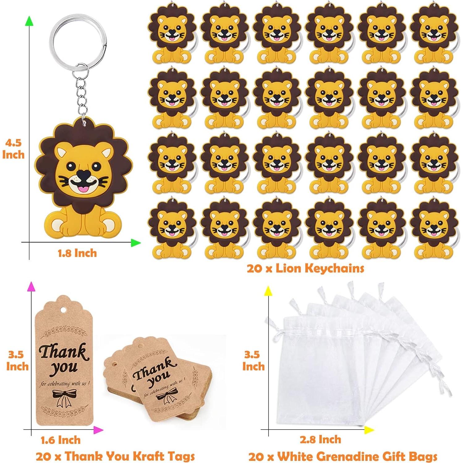 CiciBear Paquete de 60 Decoraciones de Fiesta de León