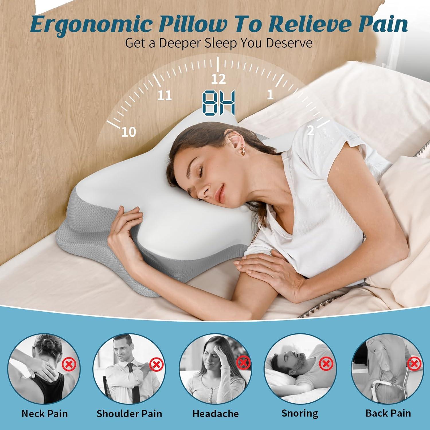 Almohada Cervical HAMYODO Espuma Viscoelástica Refrigerante 67x40cm