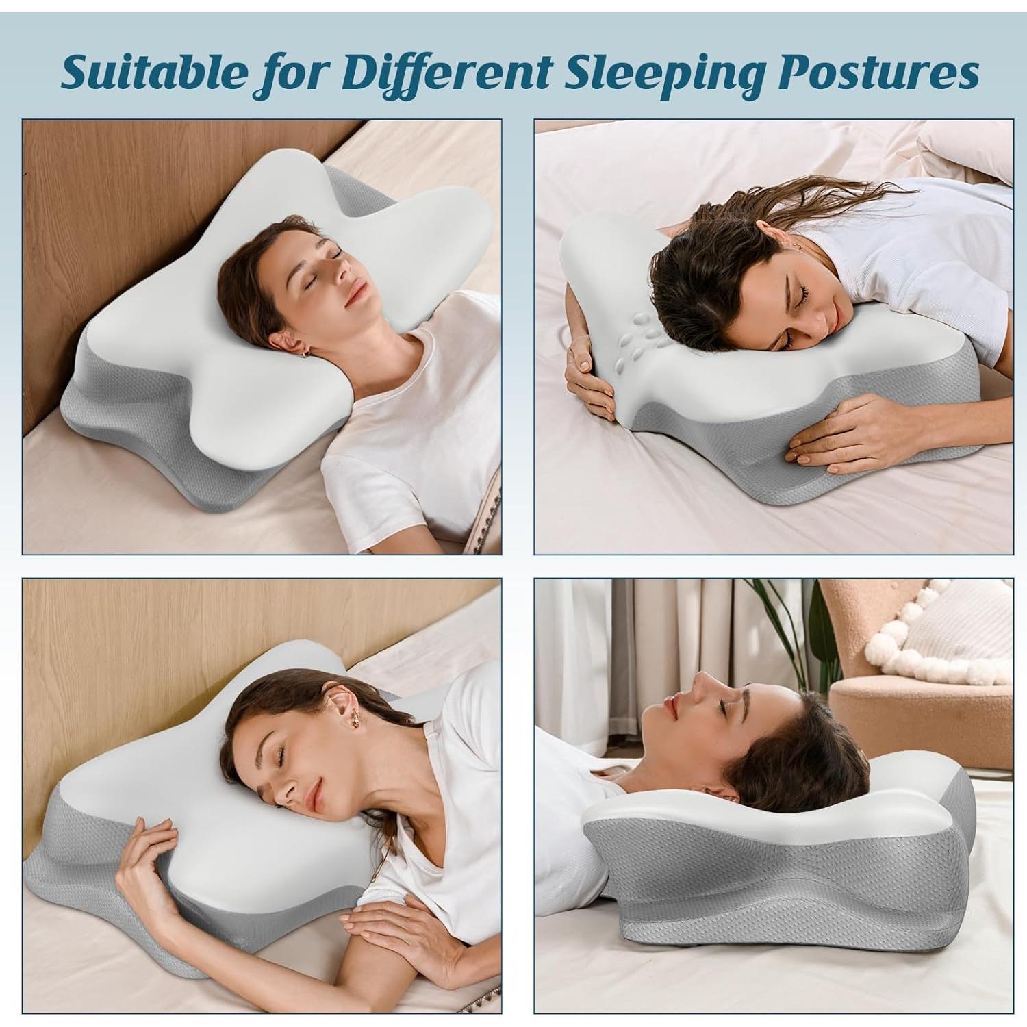 Almohada Cervical HAMYODO Espuma Viscoelástica Refrigerante 67x40cm