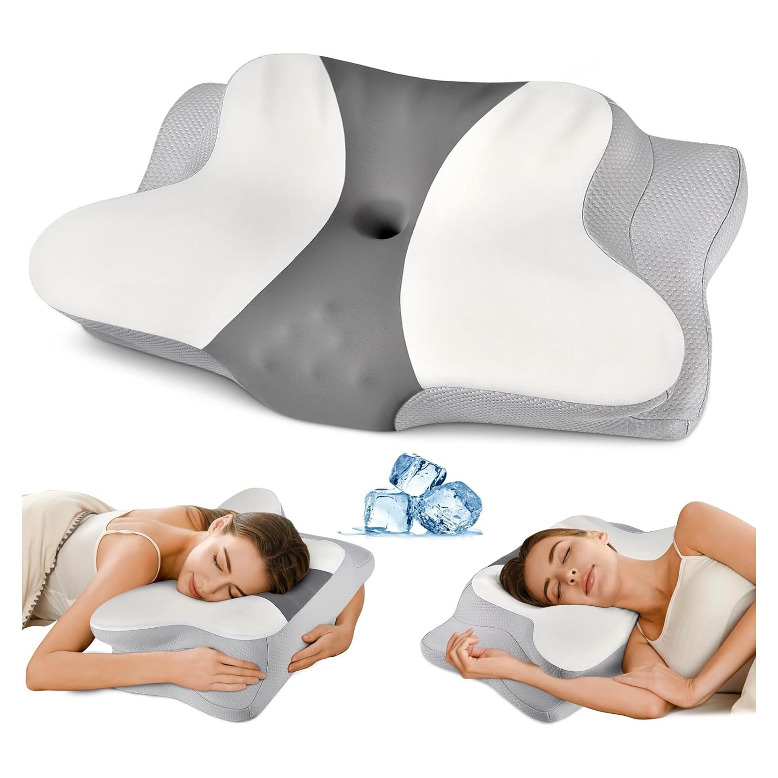 Almohada Cervical Ergonómica Ylekto - Espuma de Memoria 13/11 cm
