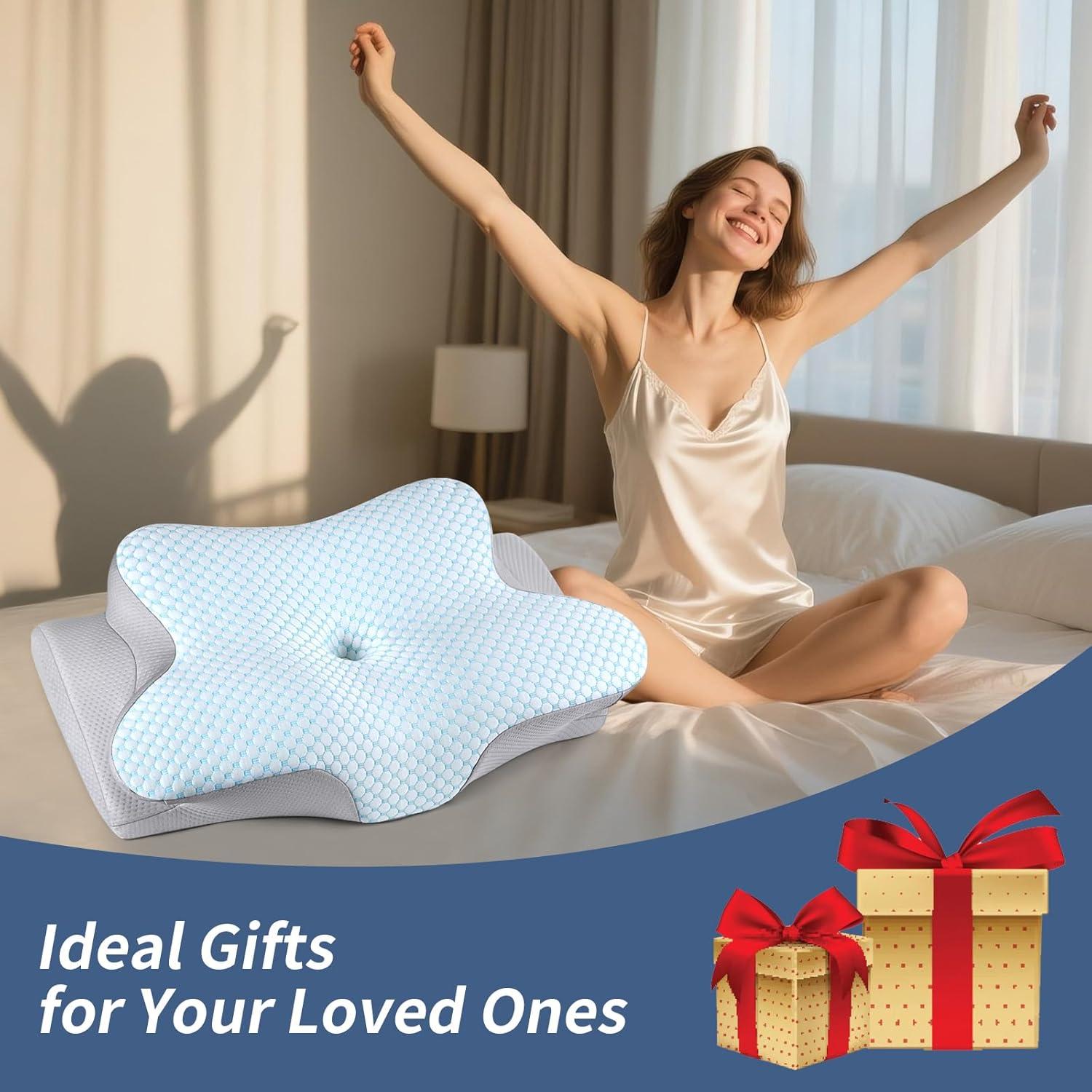 Almohada Cervical Ergonómica Bespillow - Espuma de Memoria 62.7x37.1cm