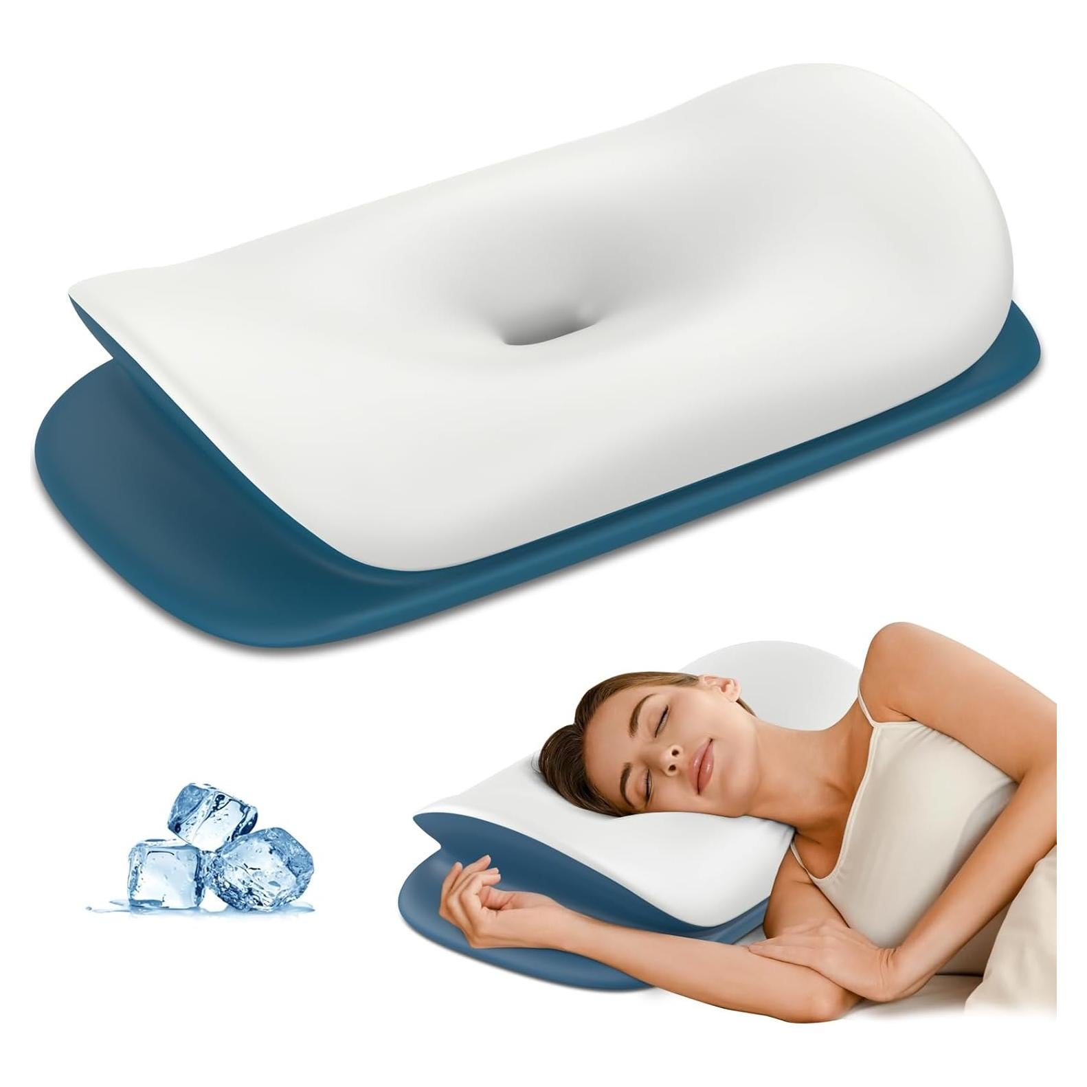 Almohada Cervical Olumoon Espuma Viscoelástica Ergonómica 66x36 cm