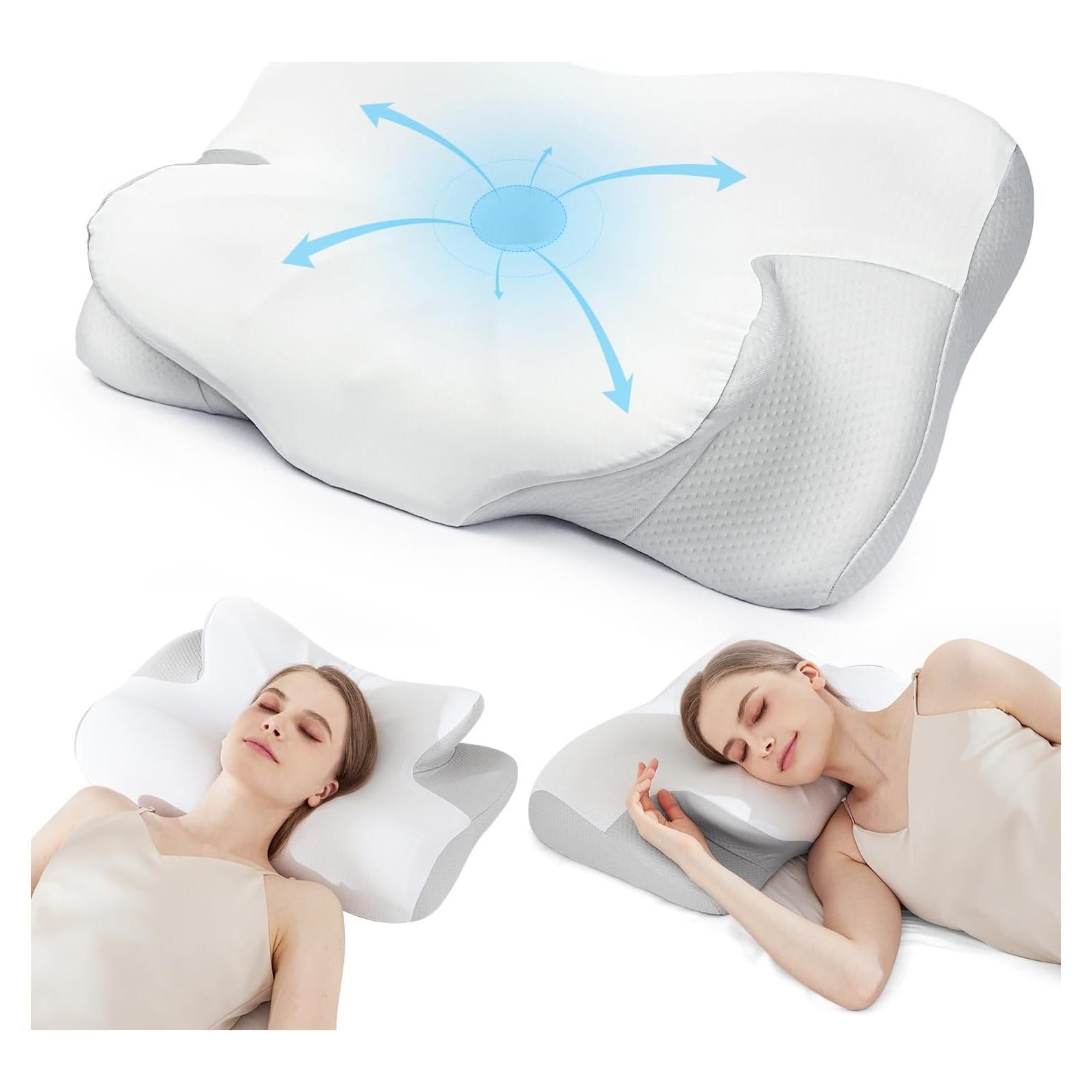 Almohada Cervical Ergonomica Freevary JK-251 Espuma Memoria