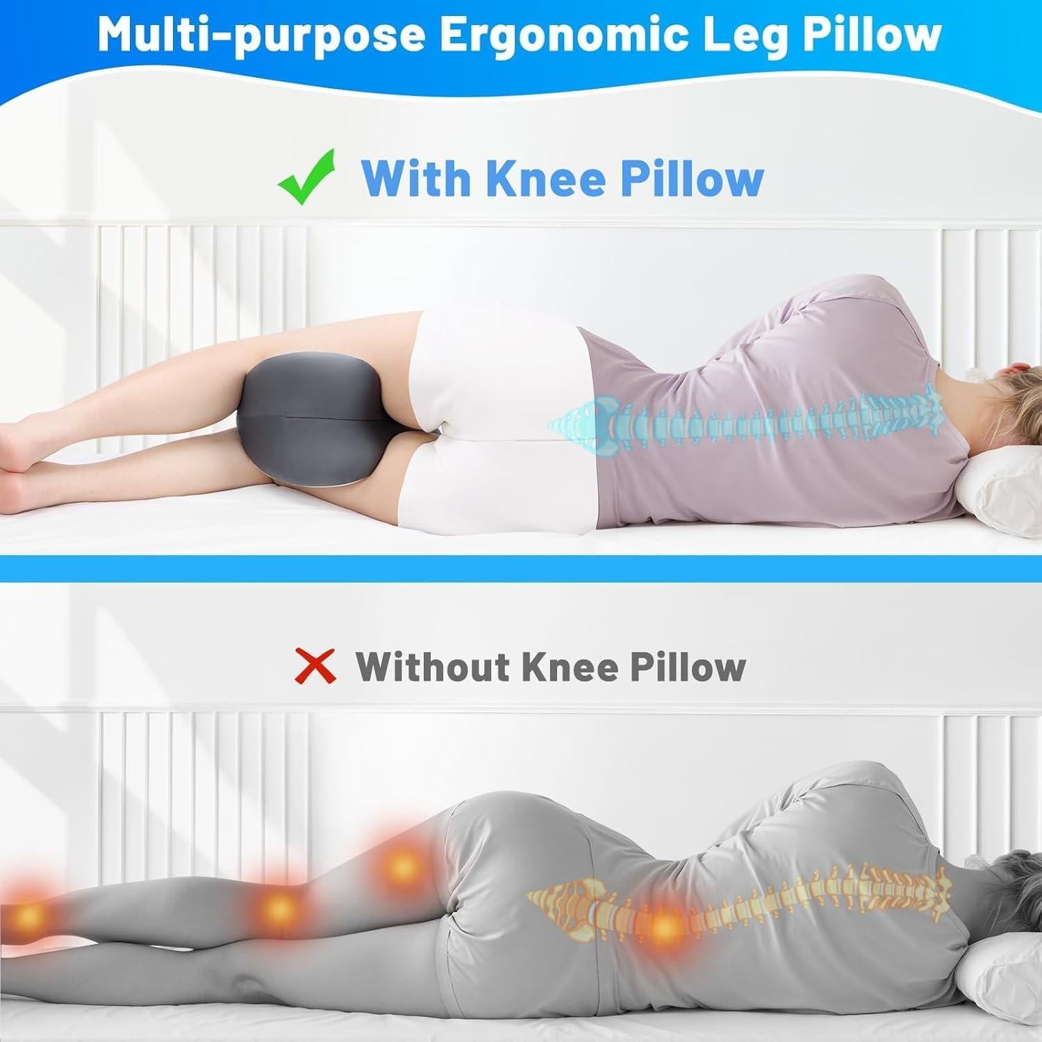 Almohada para Piernas TranquilMoments Espuma Viscoelástica Gris