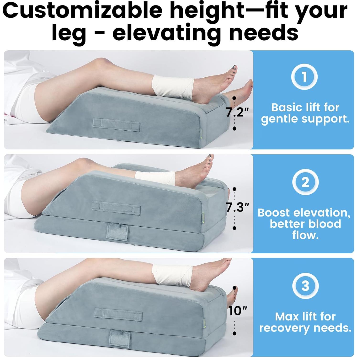 Almohada de Elevación OasisSpace 72x33 cm Espuma Viscoelástica