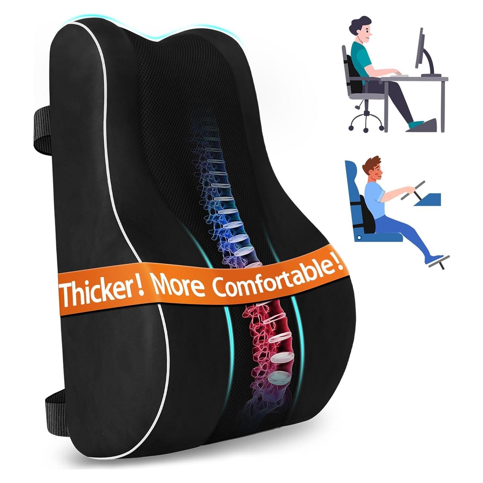 Almohada Lumbar Ergonómica CloudBliss - Espuma Viscoelástica 46x42x14cm