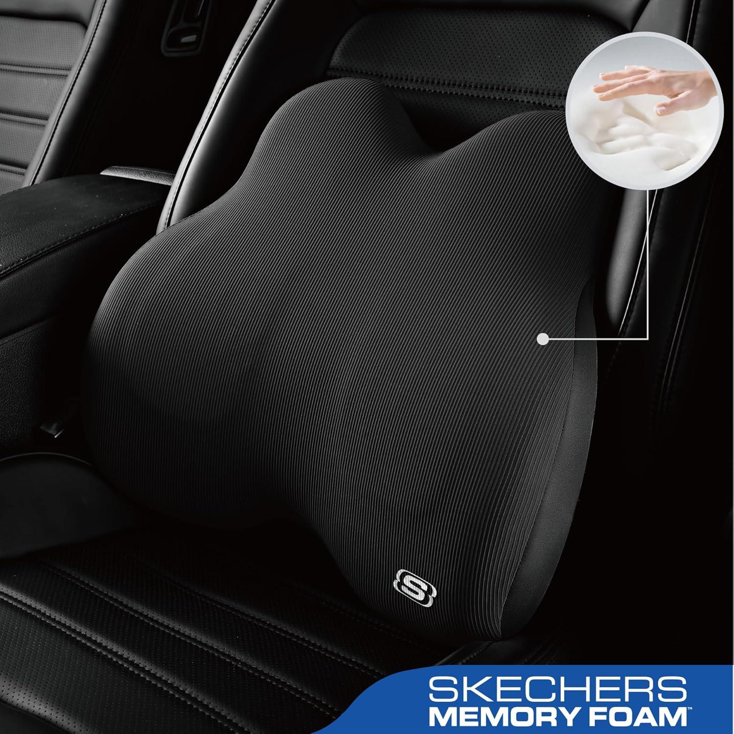Almohada Lumbar Espuma con Memoria Skechers Negro 41x23cm
