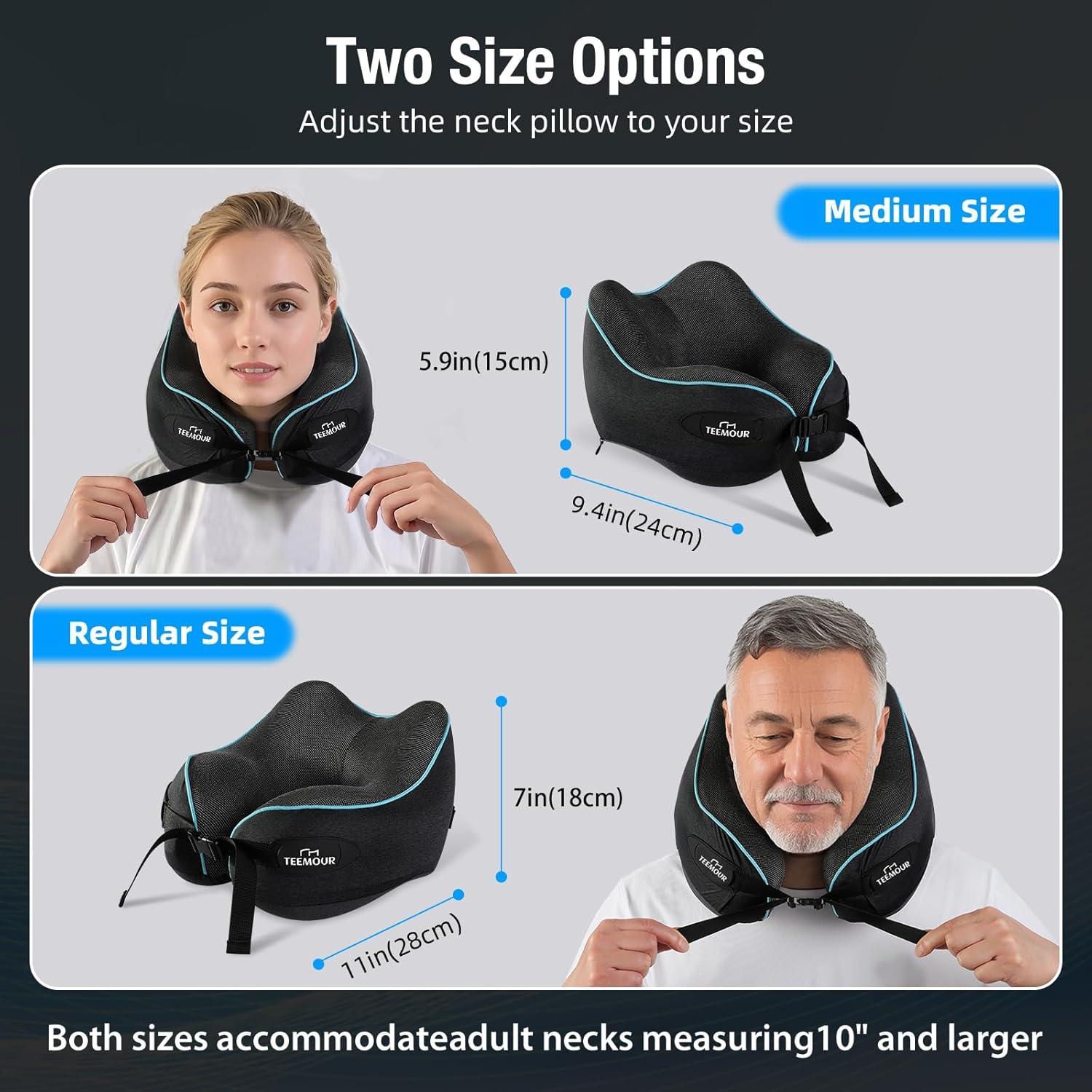 Almohada de Cuello Teemour para Viajar - Espuma con Memoria