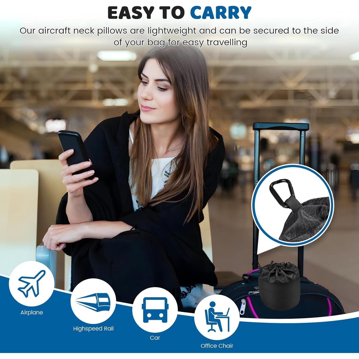 Almohada de Cuello 4litamz Gris Pequeño Espuma de Memoria