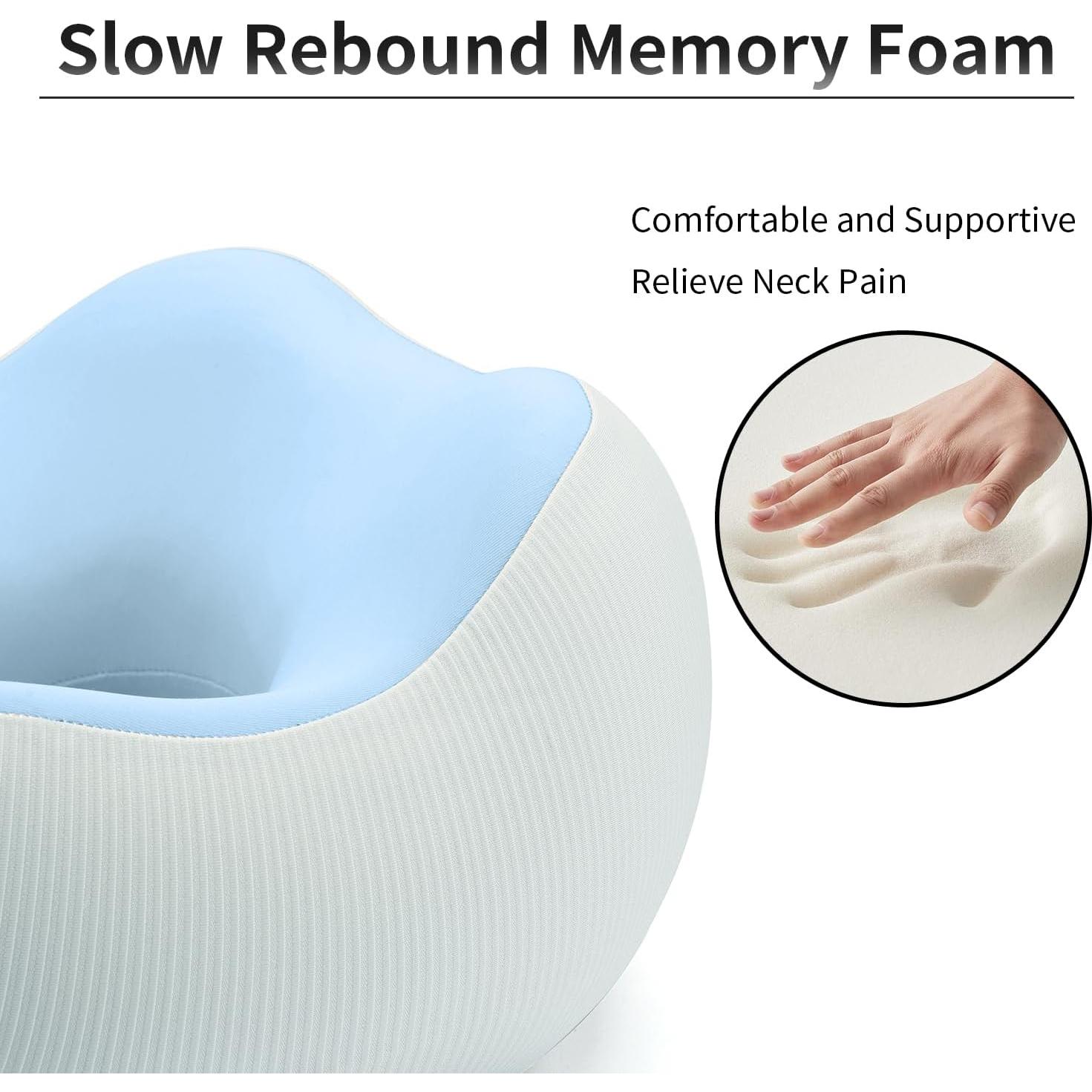 Almohada de Viaje Comphekept Ajustable Espuma de Memoria