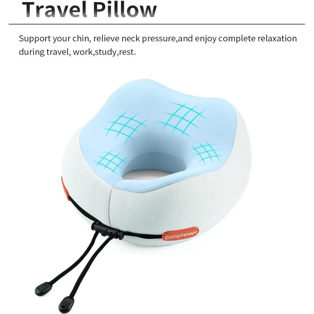 Almohada de Viaje Comphekept Ajustable Espuma de Memoria