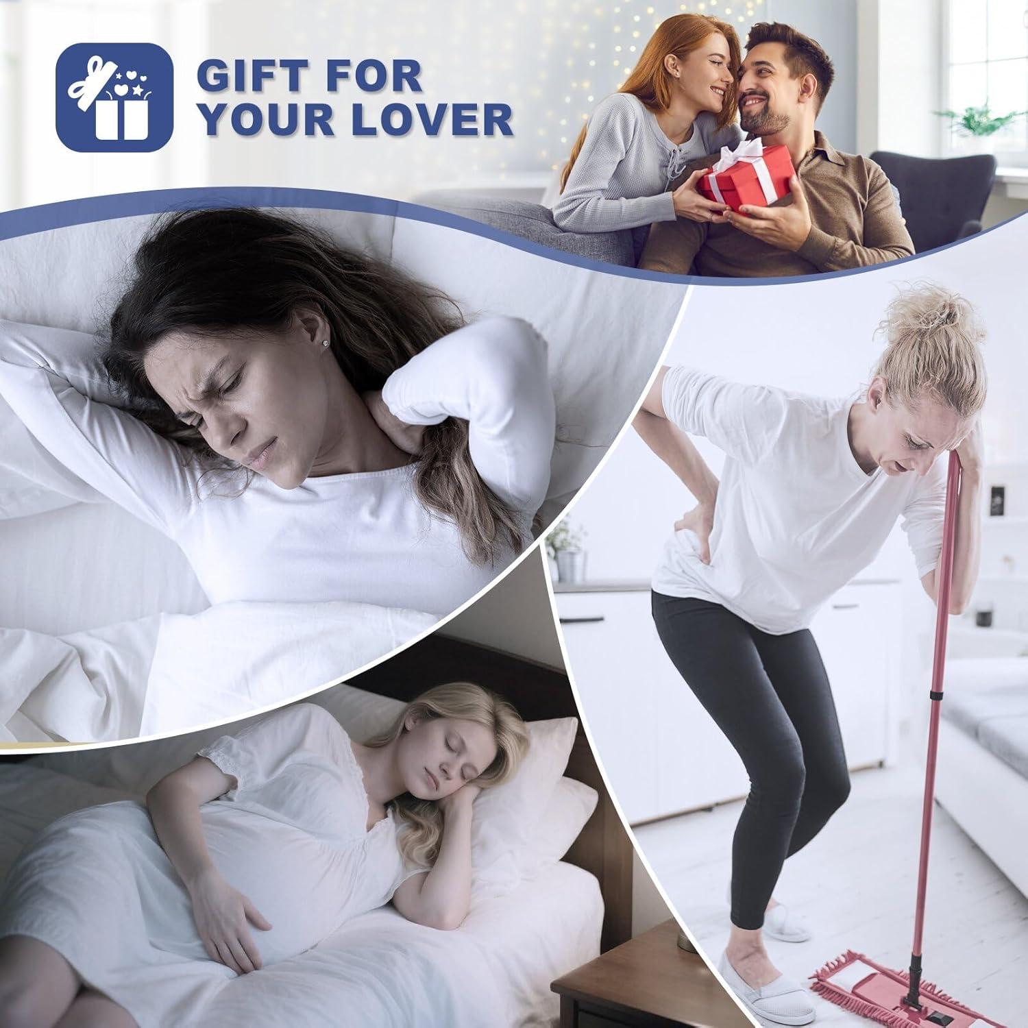 Juego de 4 Cojines Ortopédicos en Cuña WSOFRLAC - Alivio Espalda y Cuello