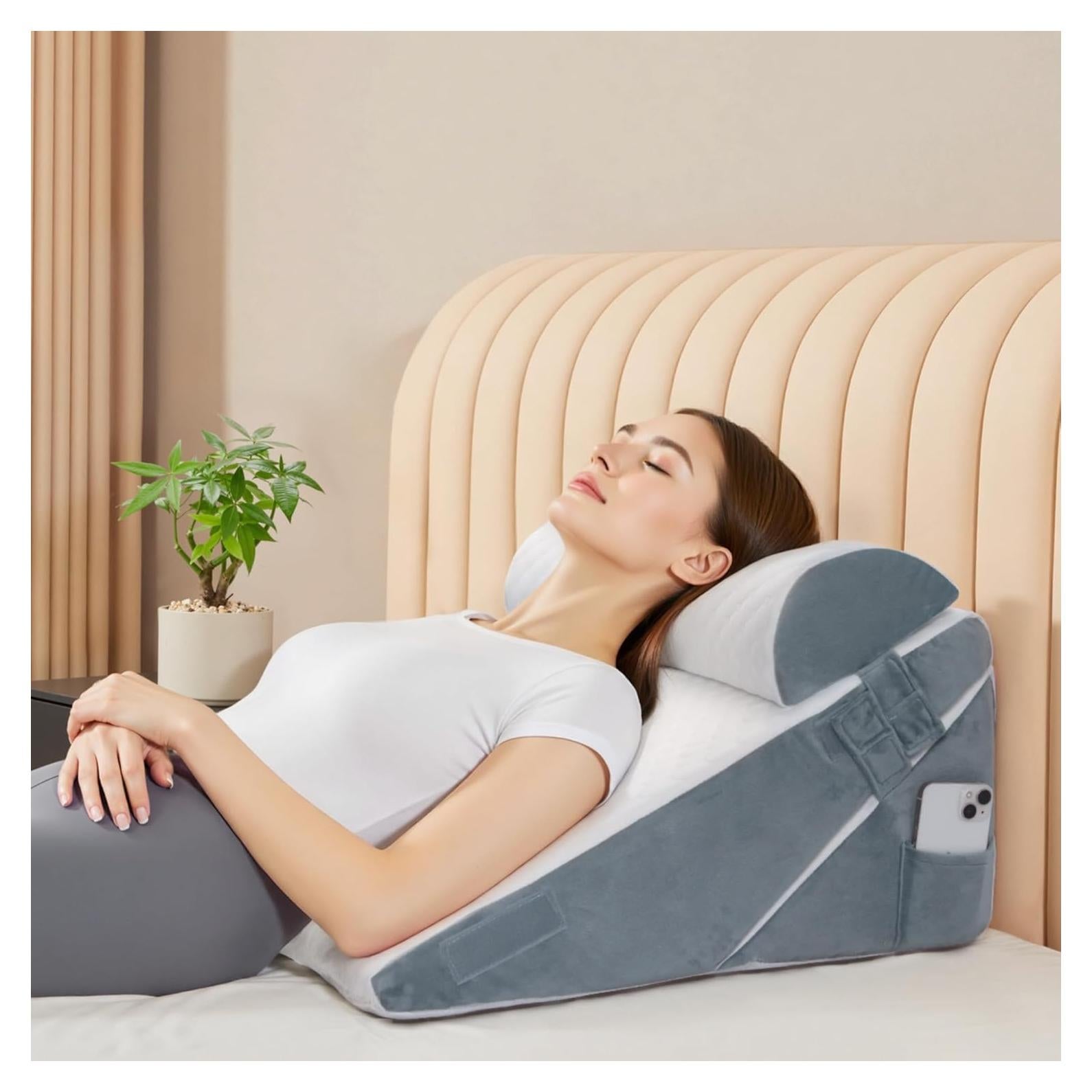 Juego de Almohadas en Cuña Ajustable VMFKPNR 3 Piezas 22.86-30.48 cm