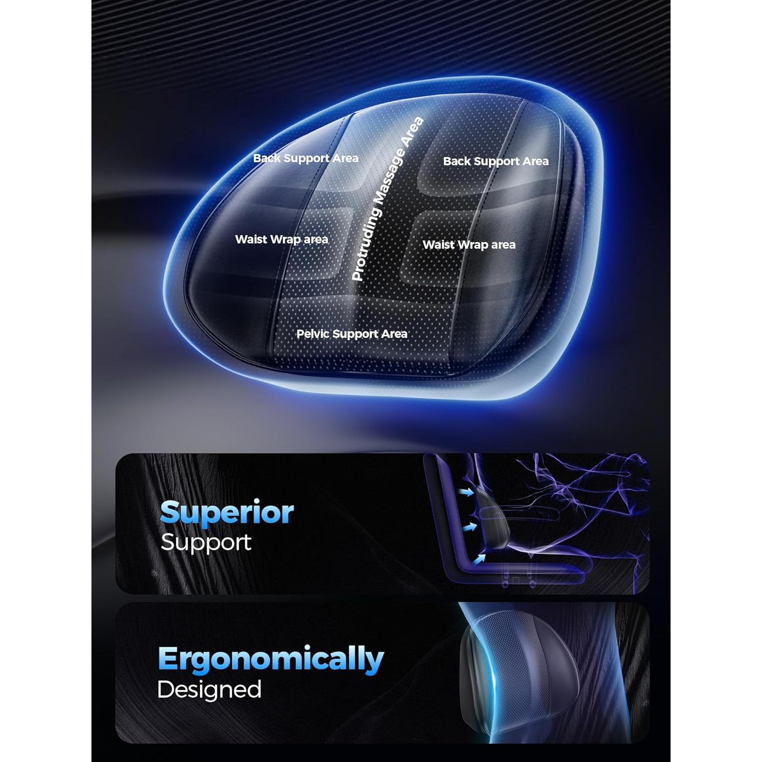 Cojín Lumbar Ergonómico Trygoal L0121 Espuma Viscoelástica