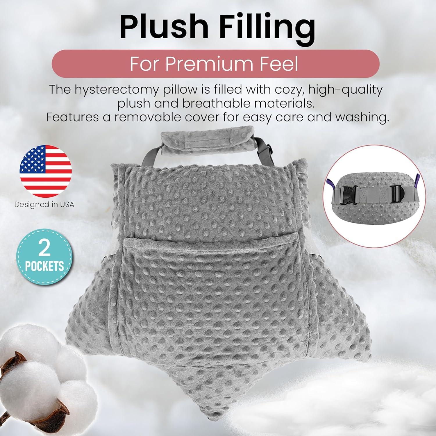 Almohada Postquirúrgica Zomaple HYP4004 para Histerectomía y Cesárea