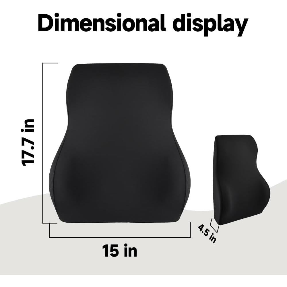 Almohada Lumbar Letumalos de Espuma Viscoelástica - Soporte para Espalda