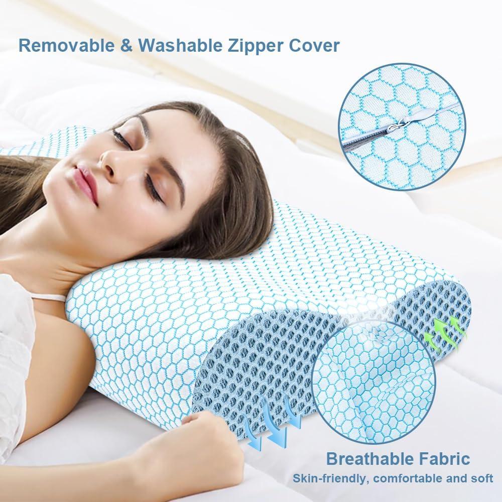 Almohada Cervical Firme Anvo de Espuma Viscoelástica 24x34.8cm