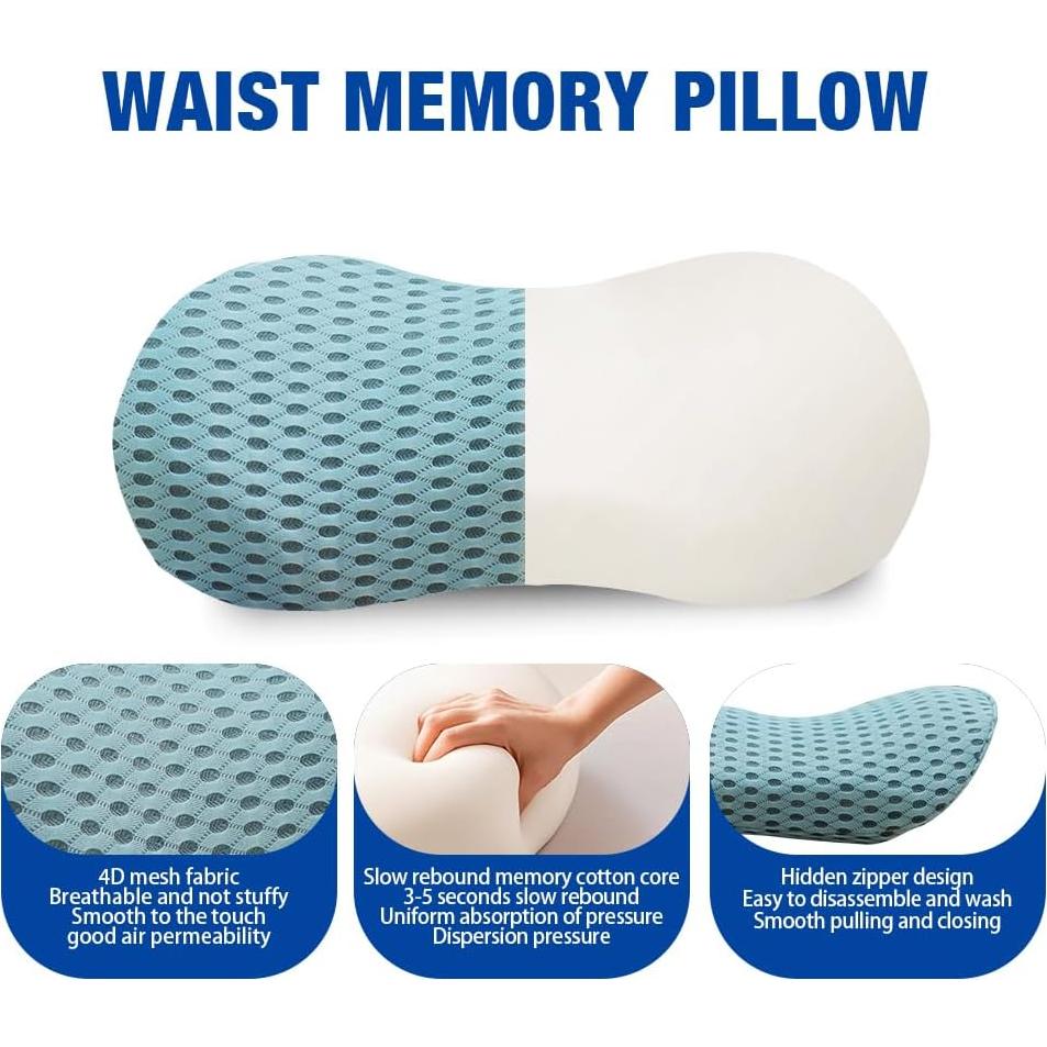 Cojín Lumbar Ergonómico SunnyTong de Espuma Viscoelástica