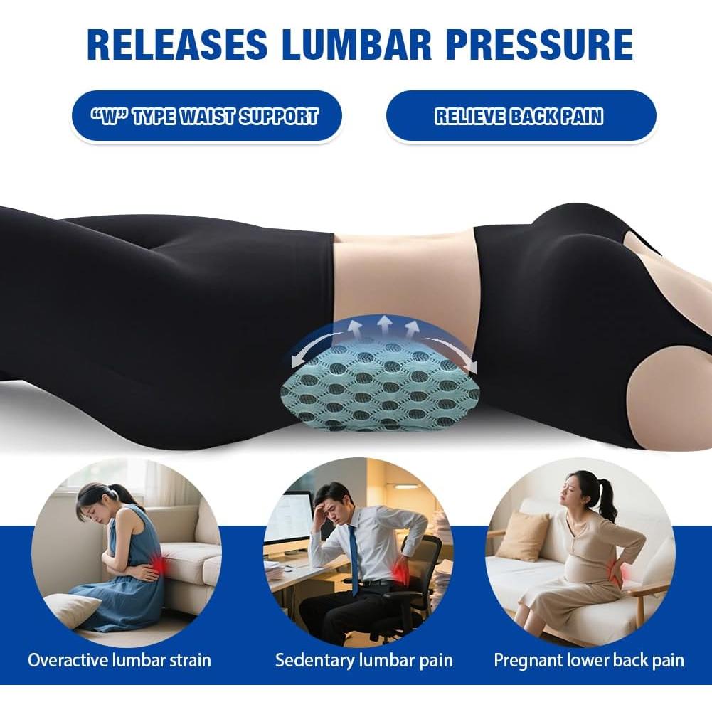 Cojín Lumbar Ergonómico SunnyTong de Espuma Viscoelástica