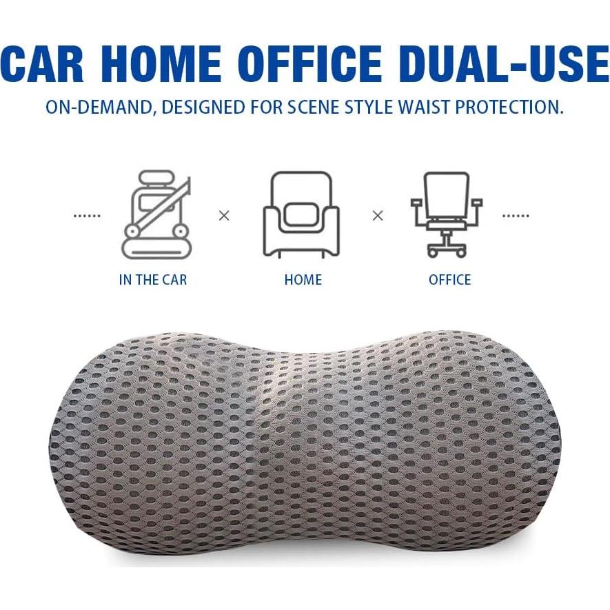 Cojín Lumbar Ergonómico SunnyTong de Espuma Viscoelástica