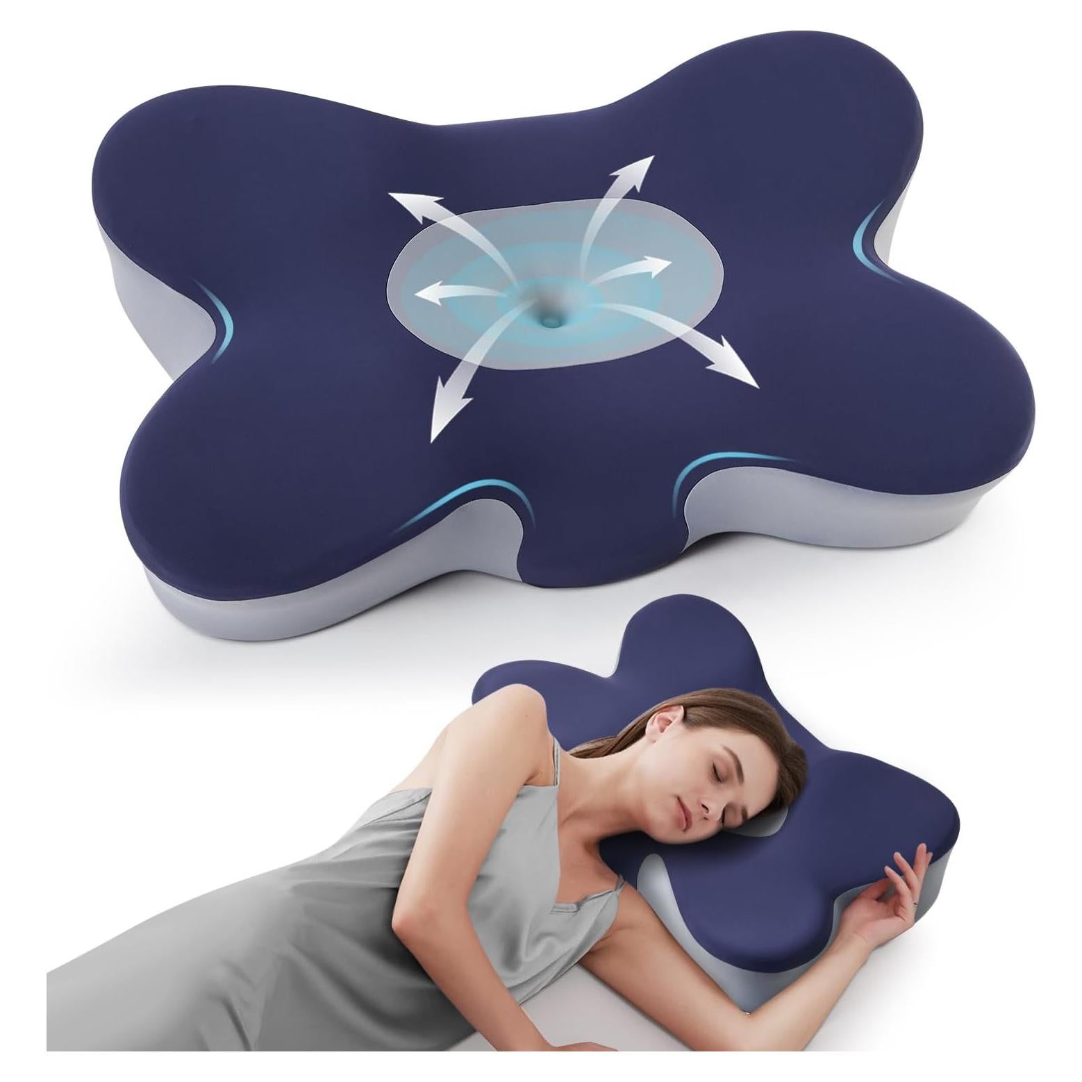 Almohada Cervical Ergonómica FAIORD KH1493 Espuma Viscoelástica