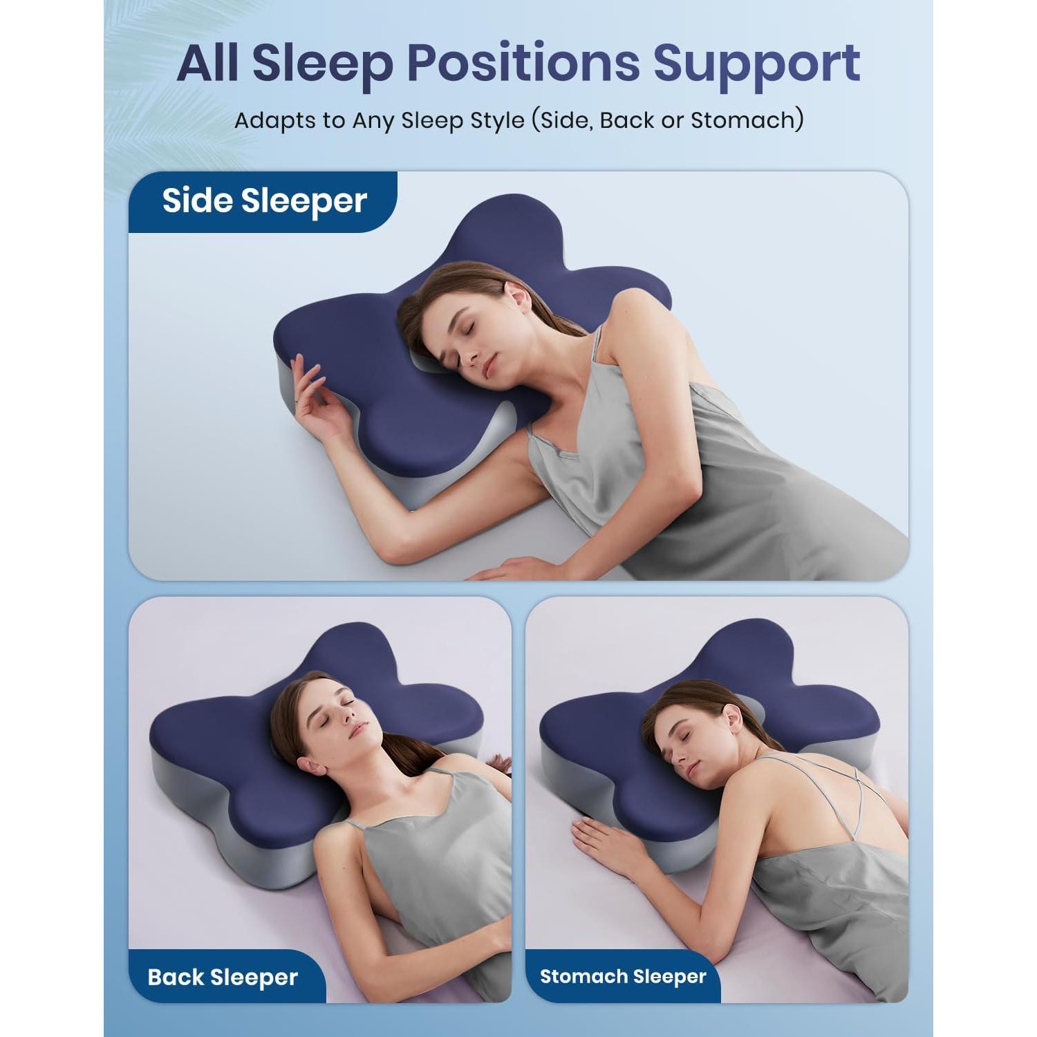 Almohada Cervical Ergonómica FAIORD KH1493 Espuma Viscoelástica