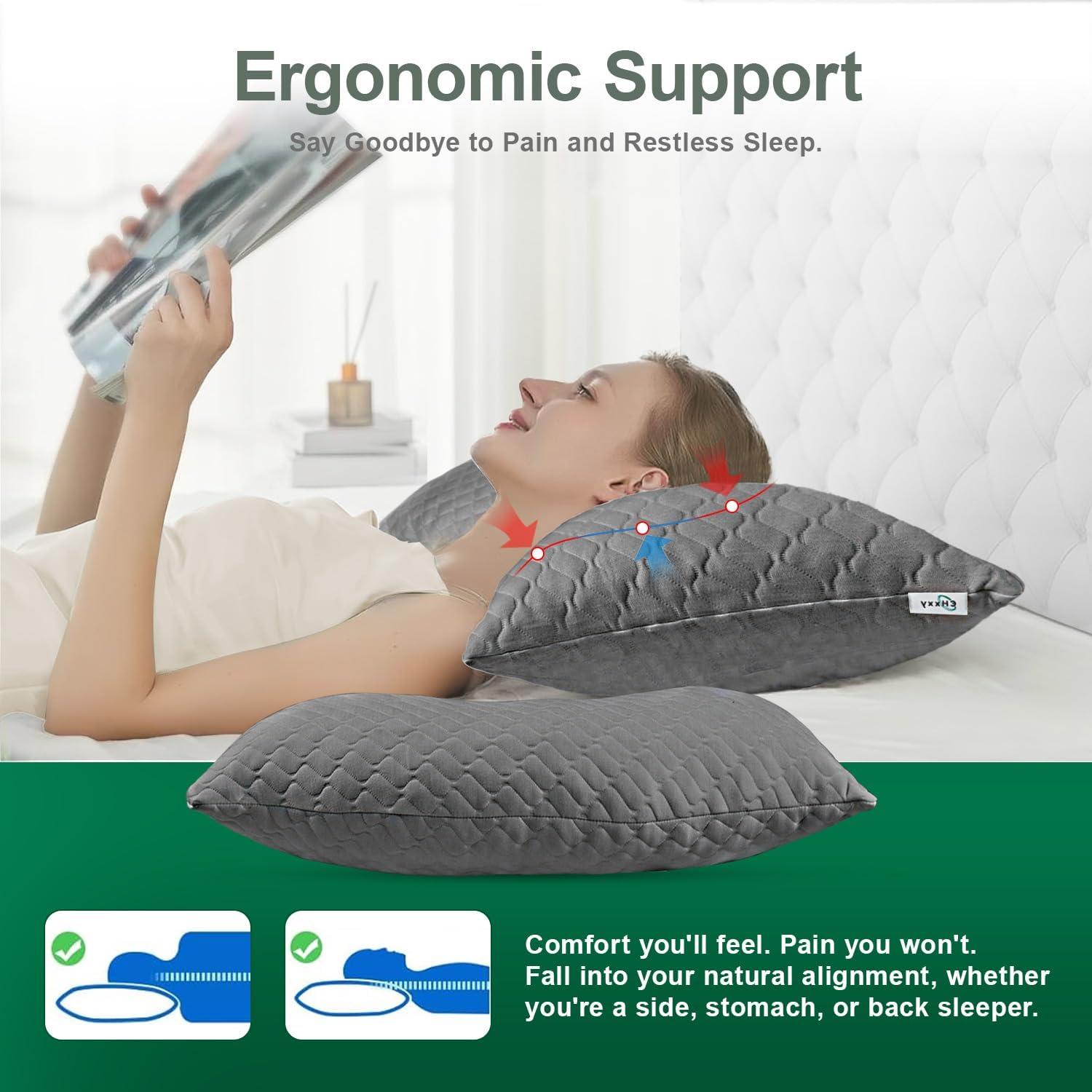 Almohada Ergonómica CHxxy Queen Espuma de Memoria Ajustable