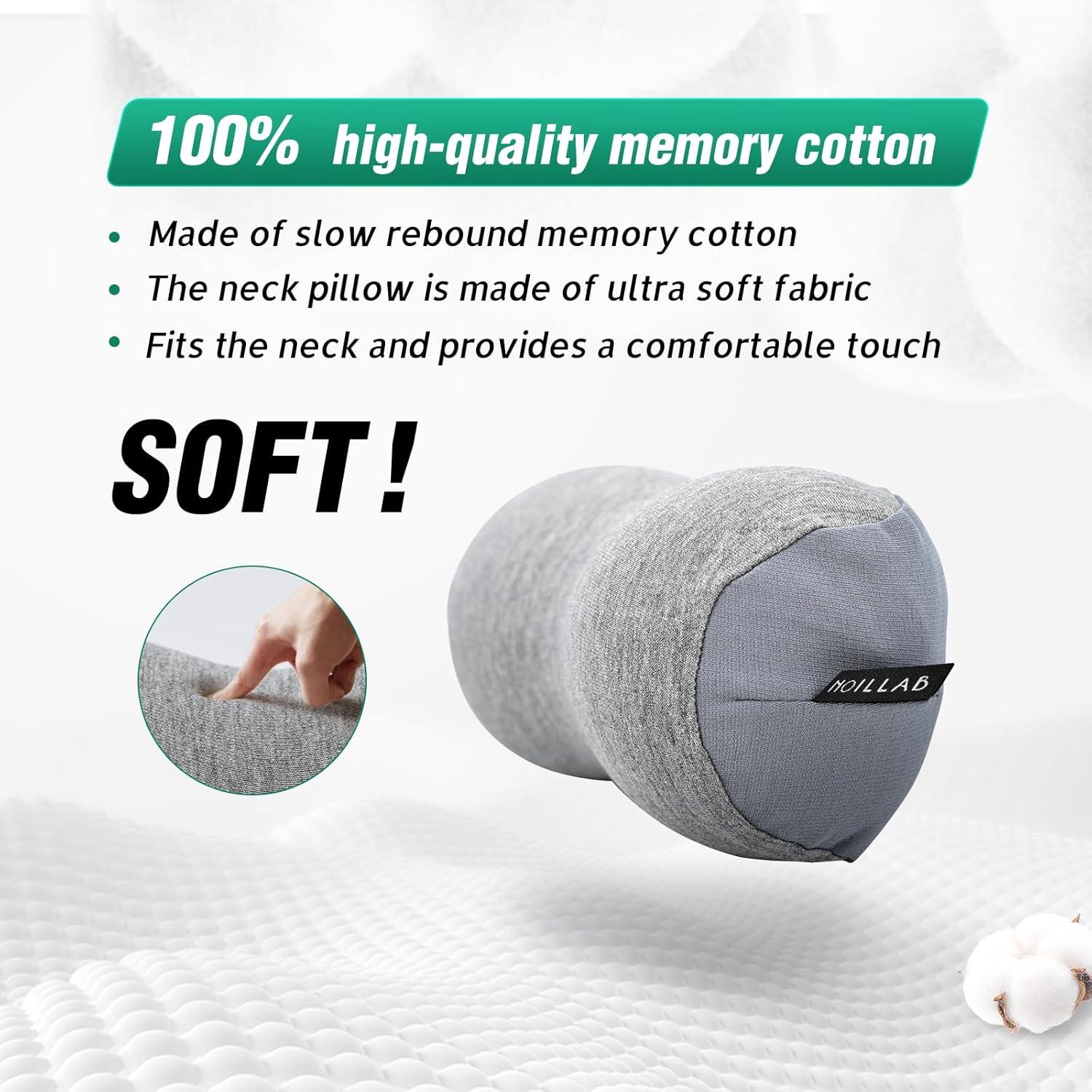 Almohada de Viaje para el Cuello NOILLAB Mini Espuma de Memoria