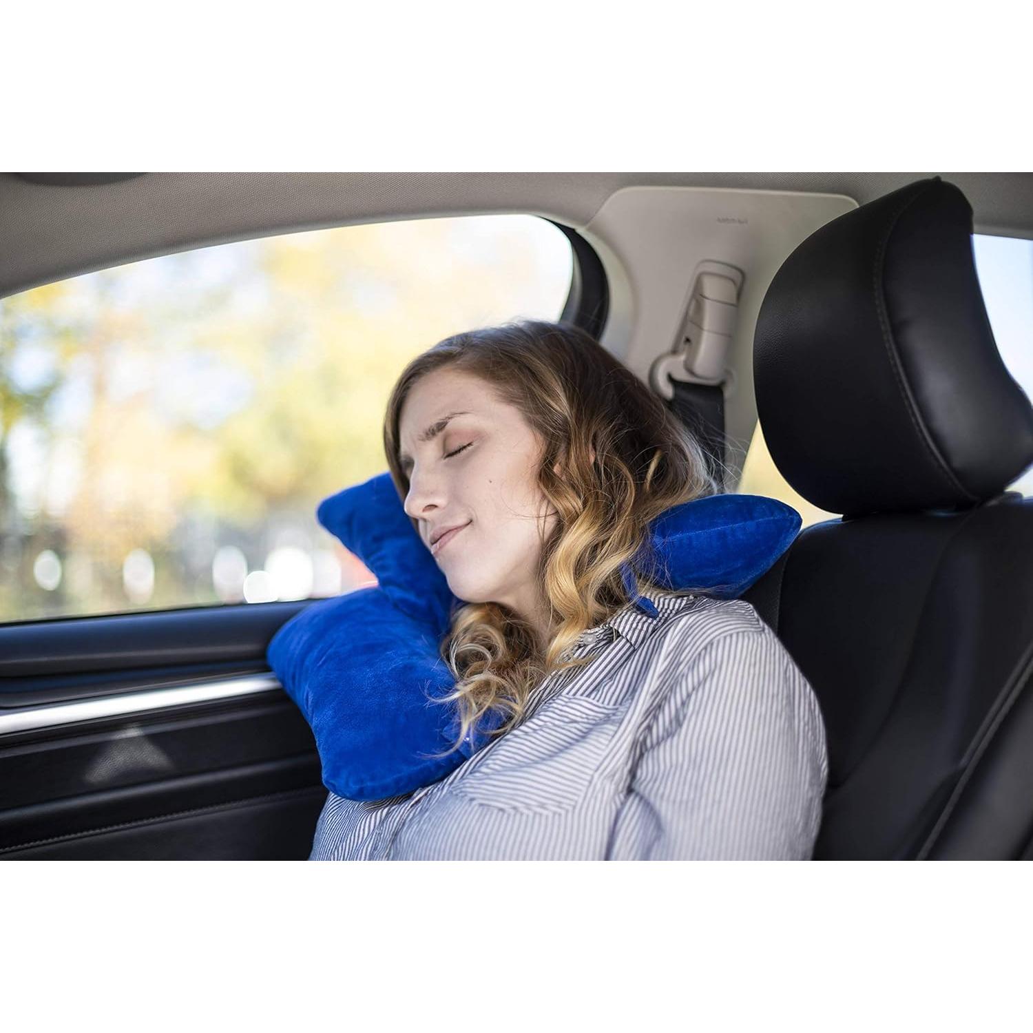 Almohada de Viaje Versillo Azul Real Ajustable 30.5x38.1 cm