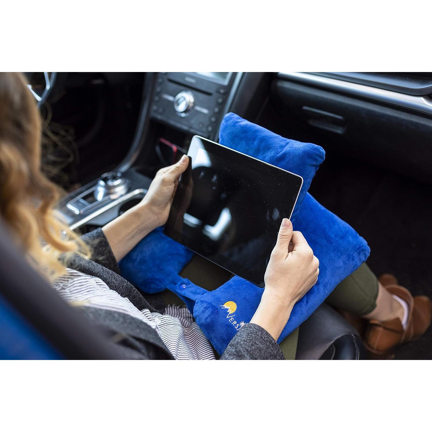 Almohada de Viaje Versillo Azul Real Ajustable 30.5x38.1 cm