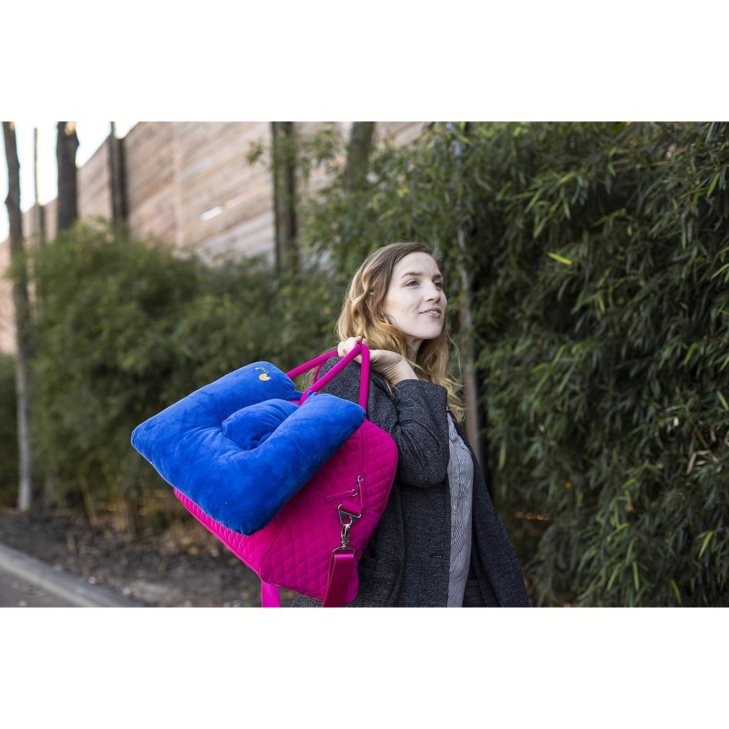 Almohada de Viaje Versillo Azul Real Ajustable 30.5x38.1 cm