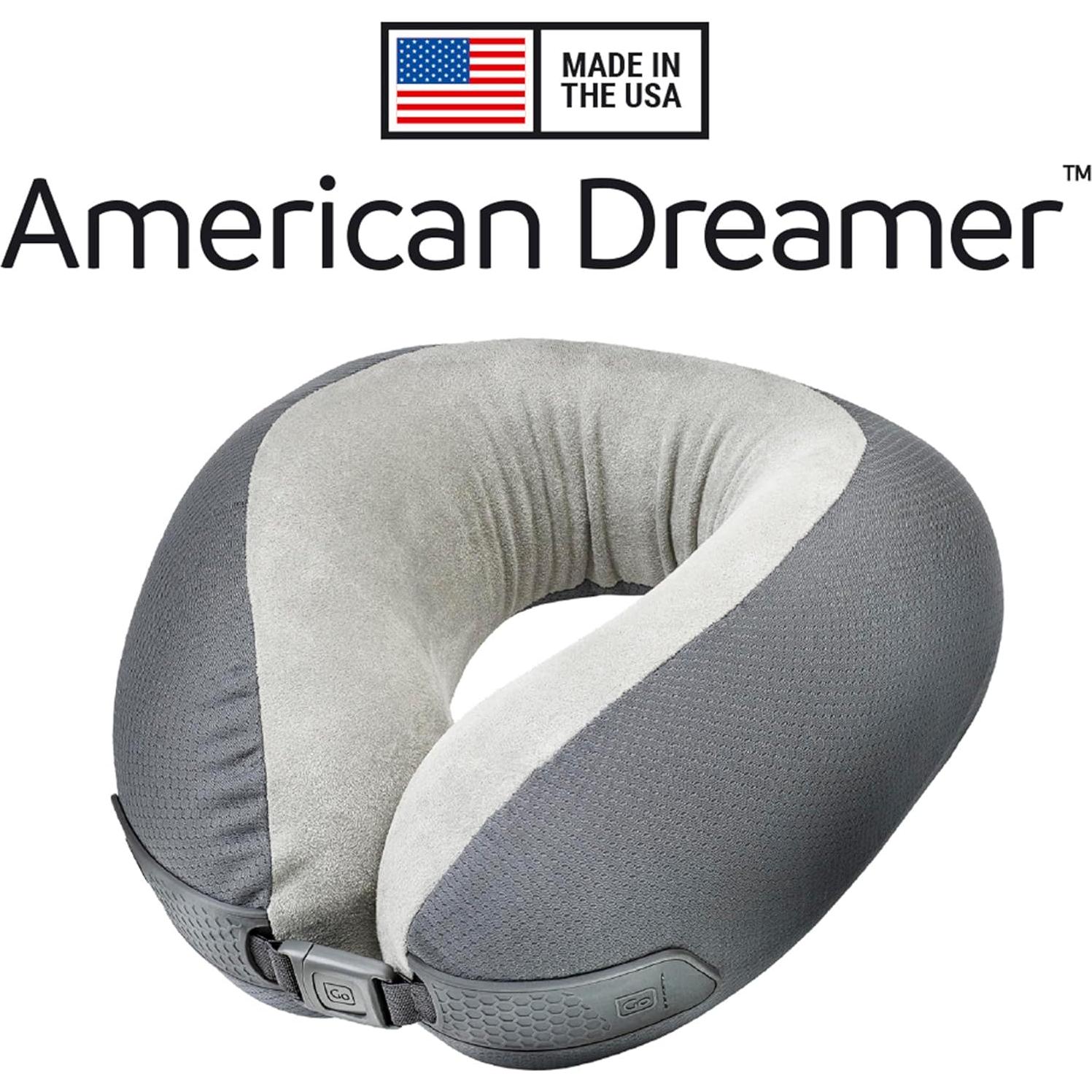 Almohada de Viaje Go Travel Soñador Americano Espuma Viscoelástica Gris