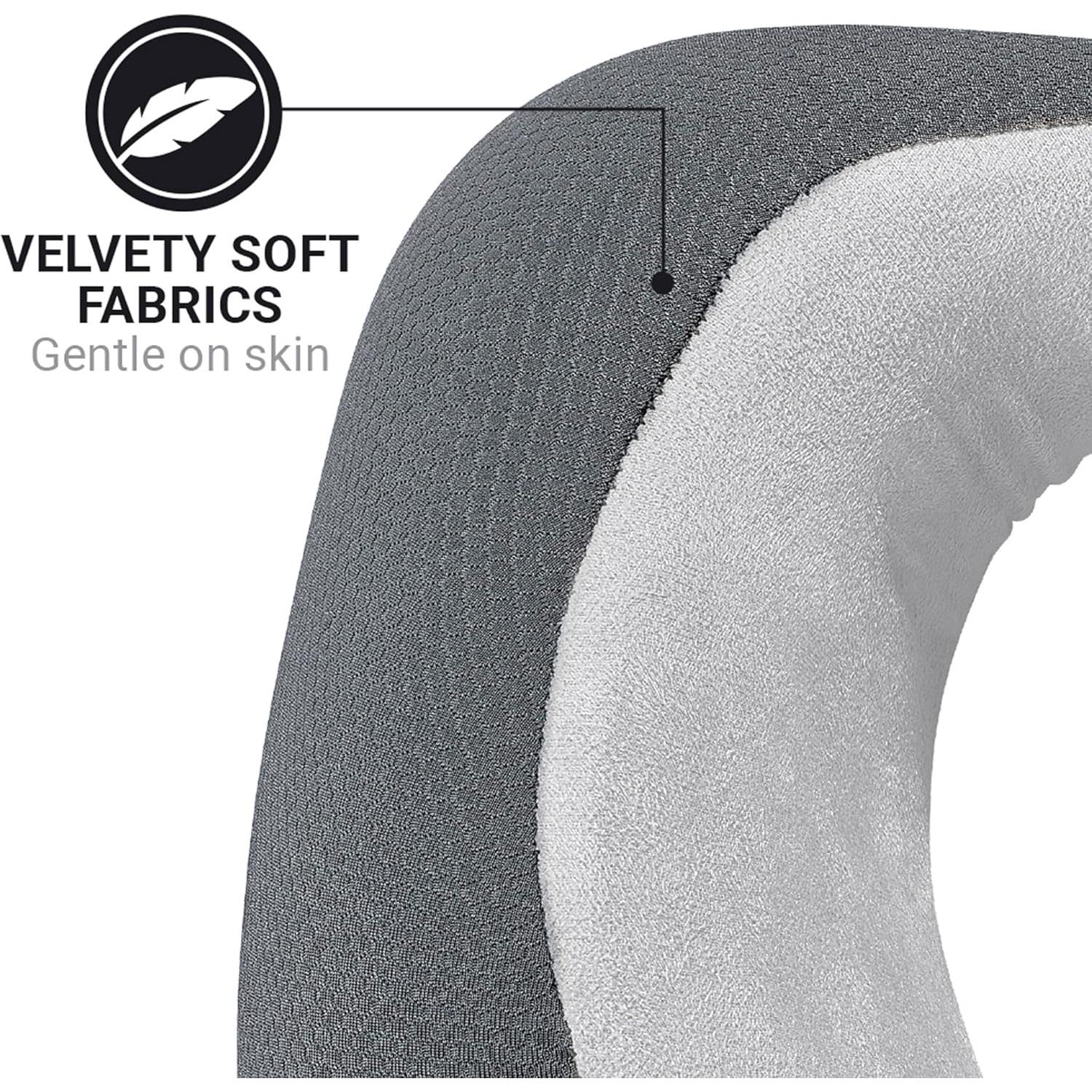 Almohada de Viaje Go Travel Soñador Americano Espuma Viscoelástica Gris