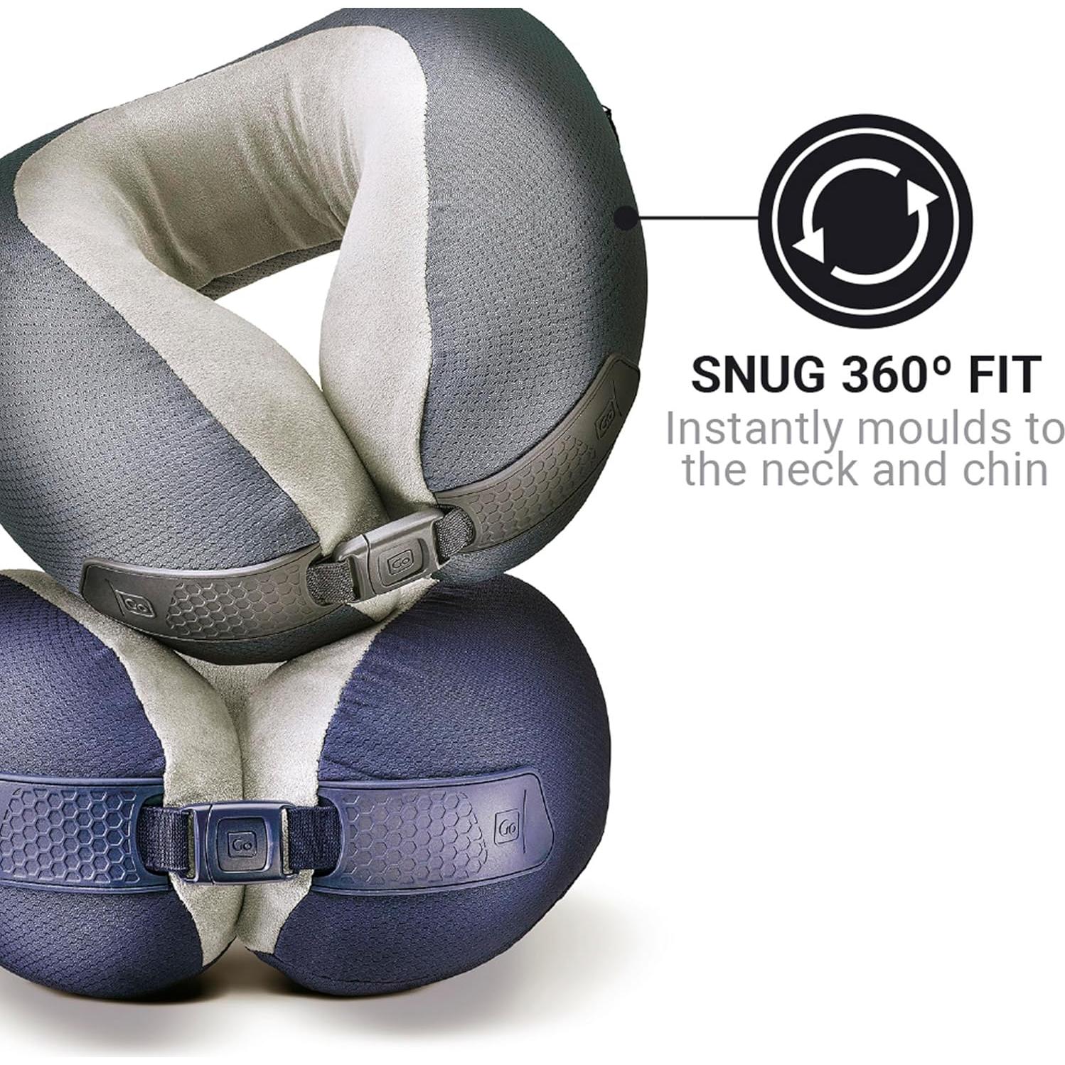 Almohada de Viaje Go Travel Soñador Americano Espuma Viscoelástica Gris