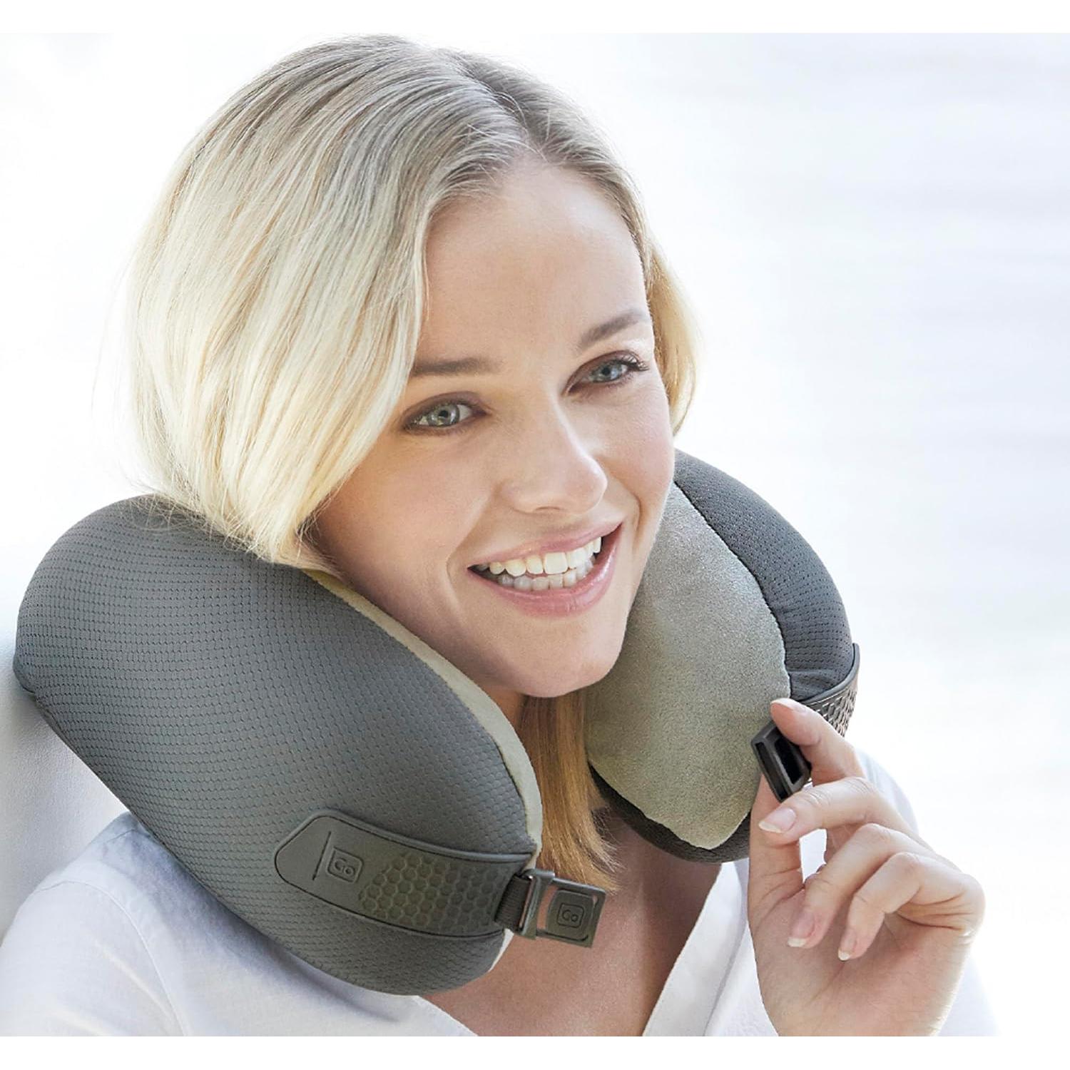 Almohada de Viaje Go Travel Soñador Americano Espuma Viscoelástica Gris