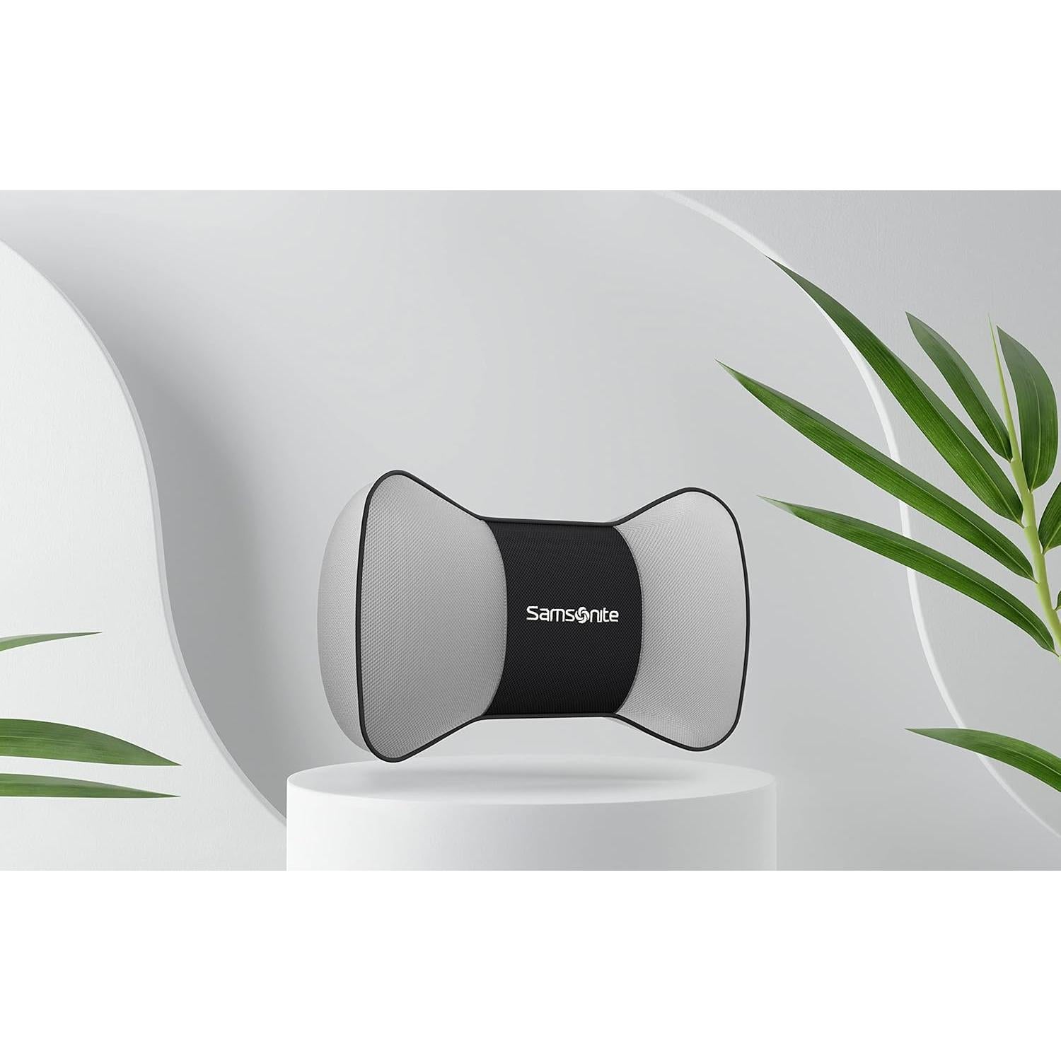 Almohada de Cuello Samsonite SA5249 - Espuma Viscoelástica Ergonómica Gris