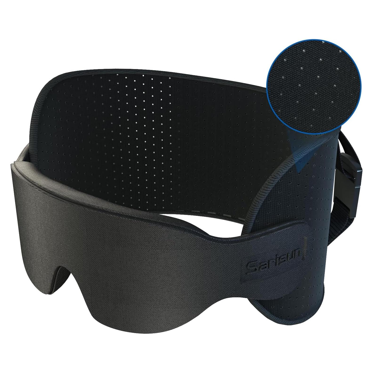 Almohada de Viaje SARISUN Ultra-Fina con Correa y Máscara 3D