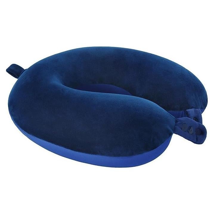 Almohada de Viaje Makimoo Espuma de Memoria Ajustable Azul