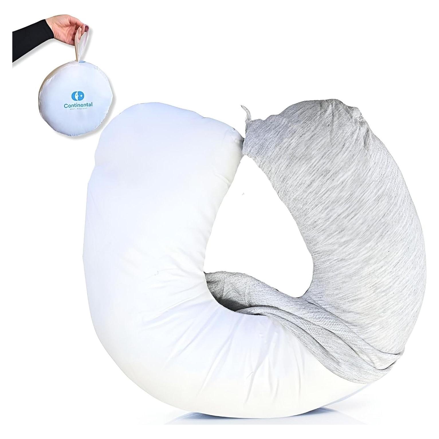 Almohada de Cuello de Viaje Ropa de Cama Continental U 33x20 cm