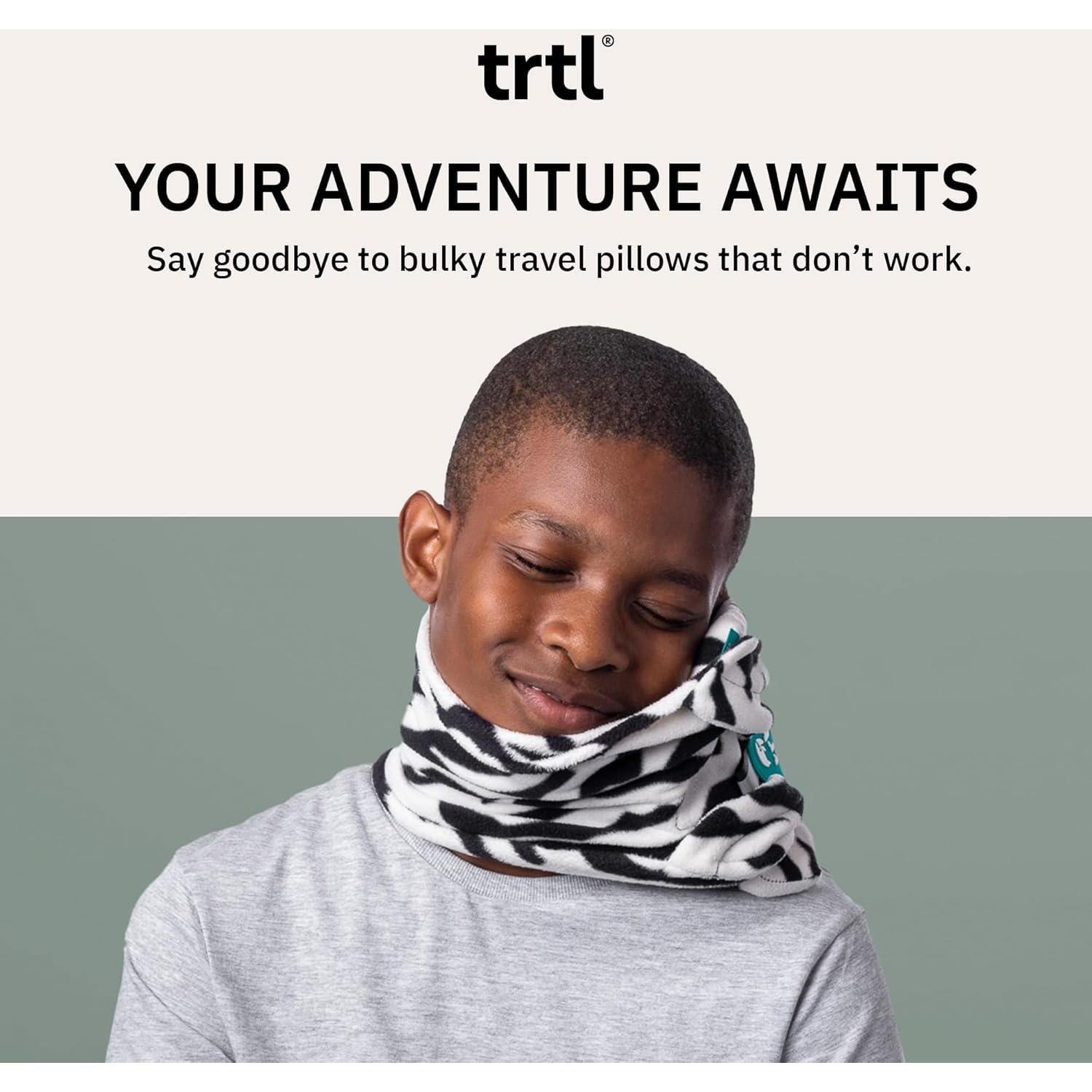 Almohada de Viaje Trtl Junior Aqua Pop - Soporte Ergonómico Lavable