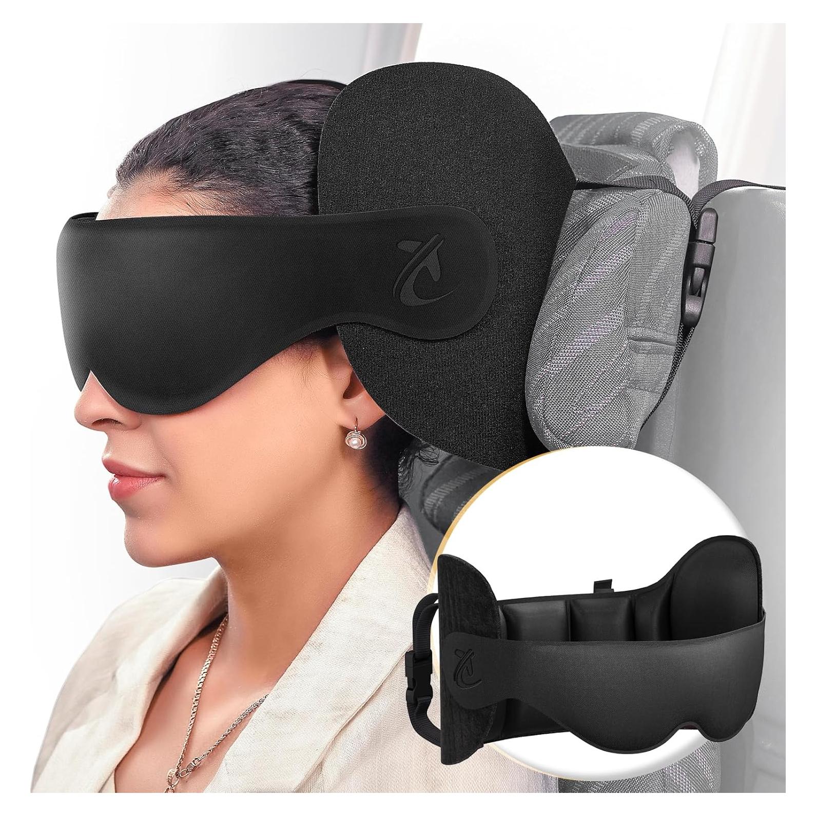 Almohada de Viaje Bonairest con Máscara de Ojos 3D - Soporte 360°