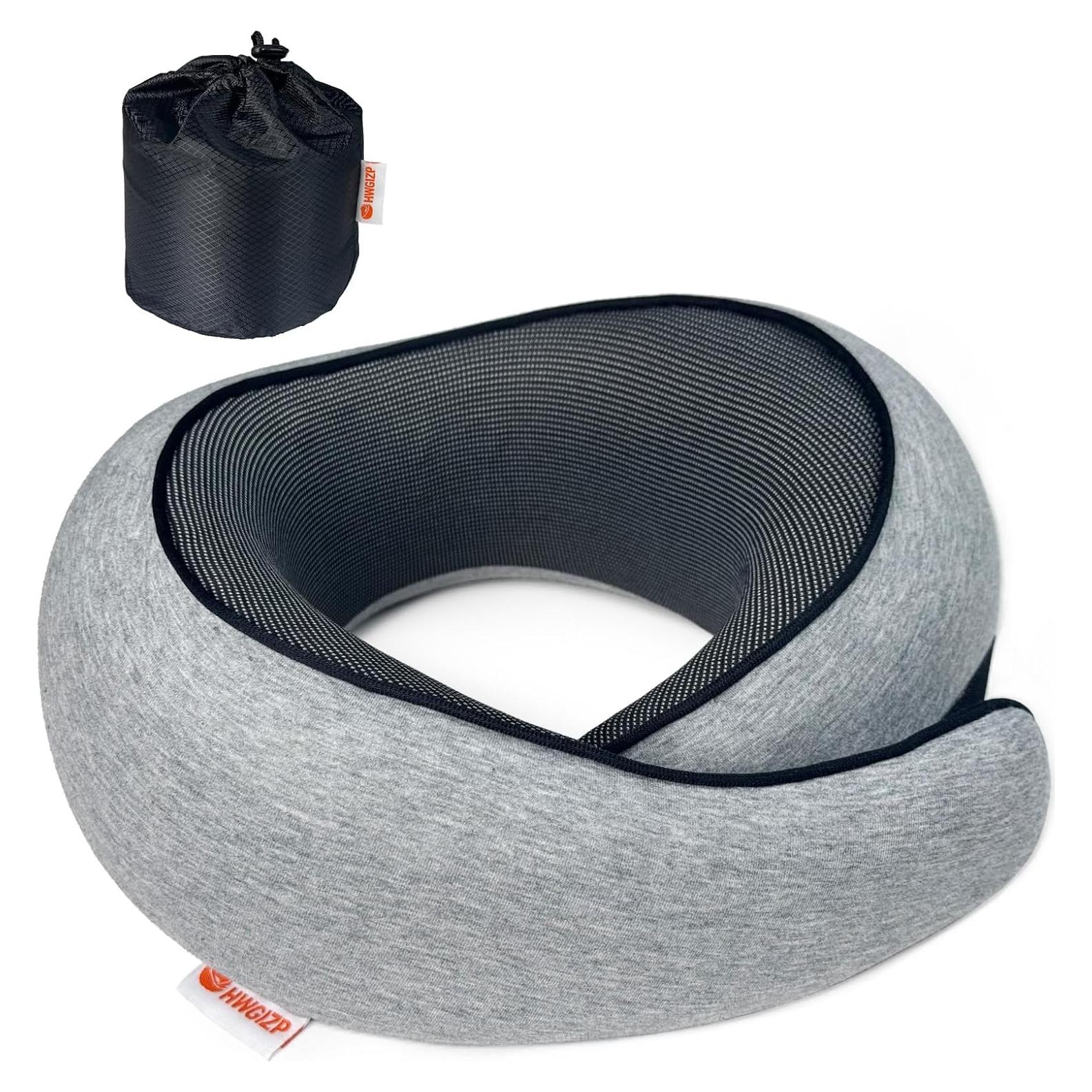 Almohada de Viaje HWGIZP de Espuma de Memoria Ergonómica